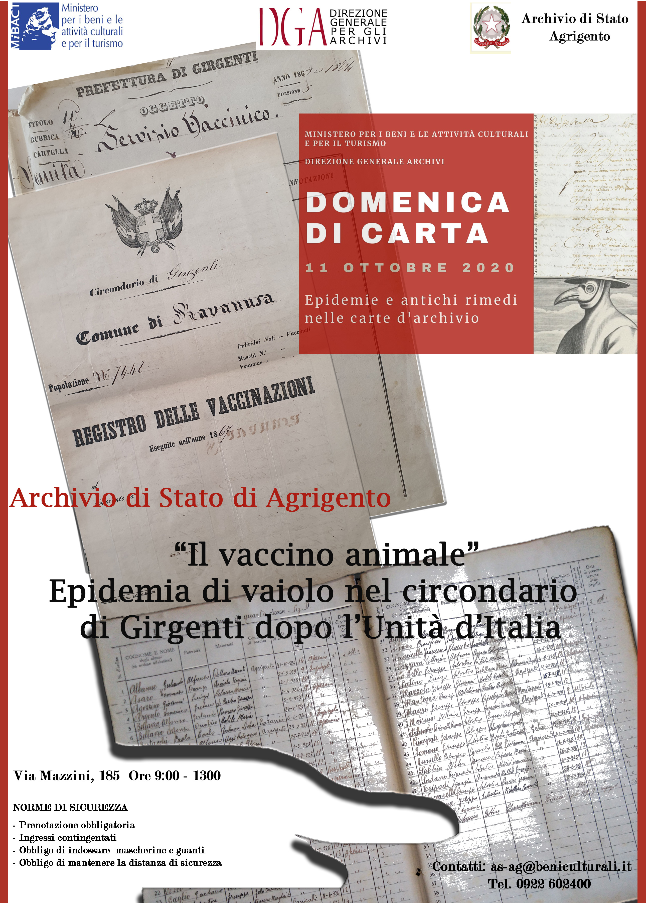 “Il vaccino animale” - Epidemia di vaiolo nel circondario di Girgenti dopo l’Unità d’Italia