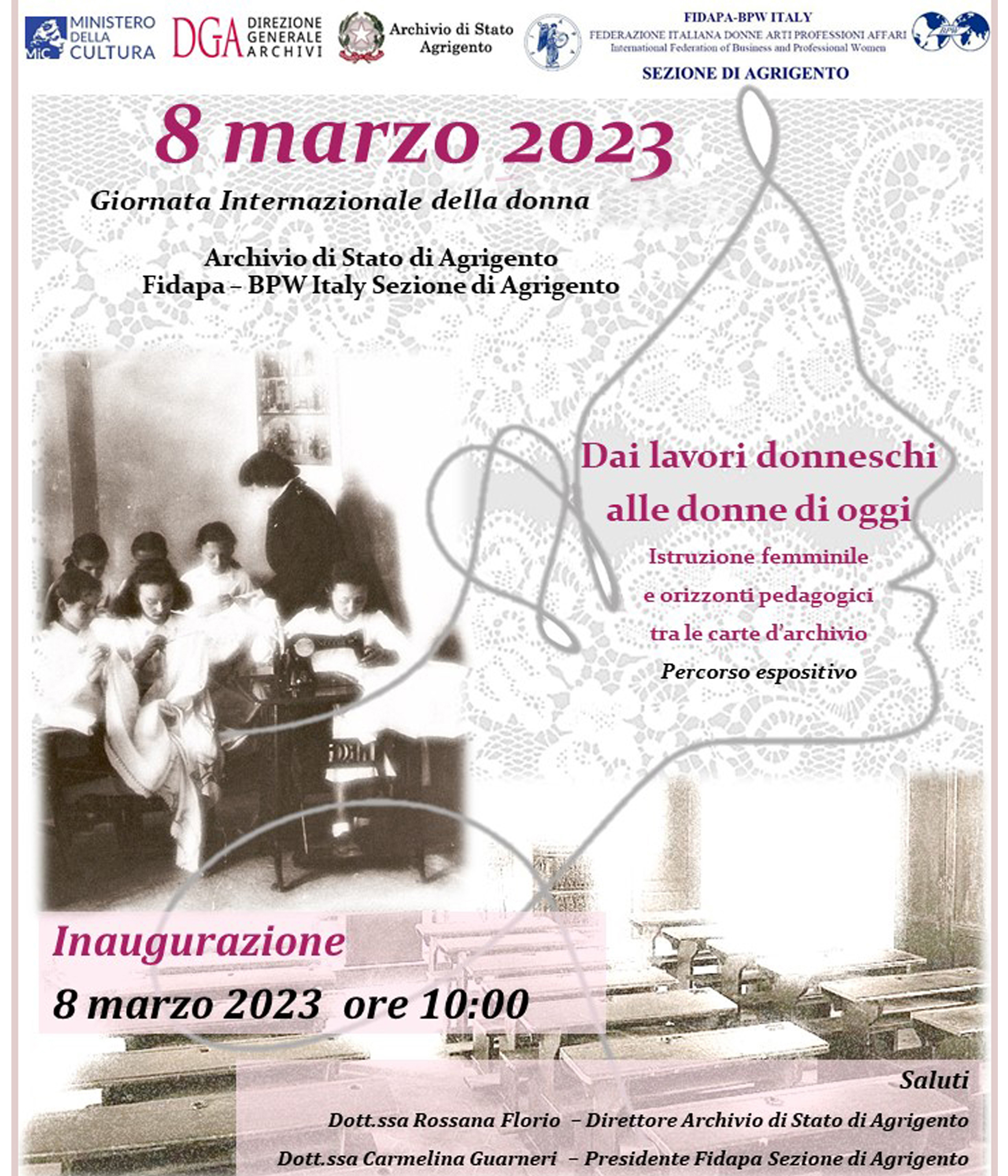“Dai lavori donneschi alle donne di oggi. Istruzione femminile e orizzonti pedagogici tra le carte d’archivio”