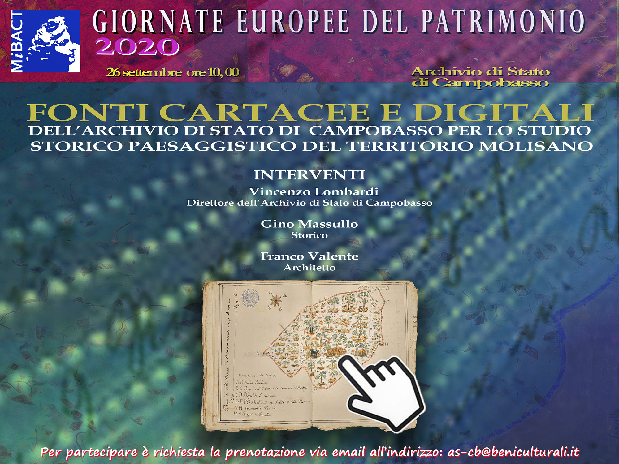 Giornate Europee del Patrimonio 2020 - Archivio di Stato di Campobasso