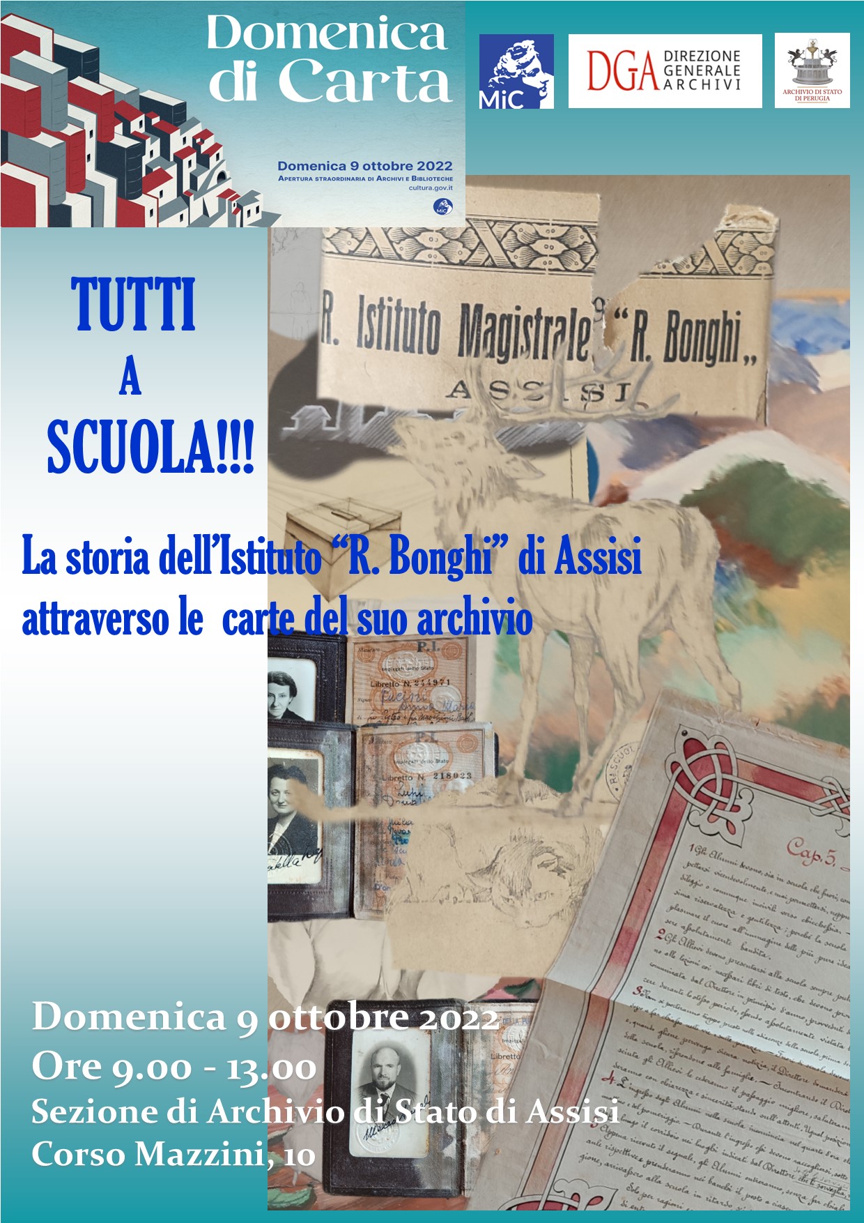 "Tutti a scuola!!! La storia dell'Istituto R. Bonghi di Assisi attraverso le carte del suo archivio"