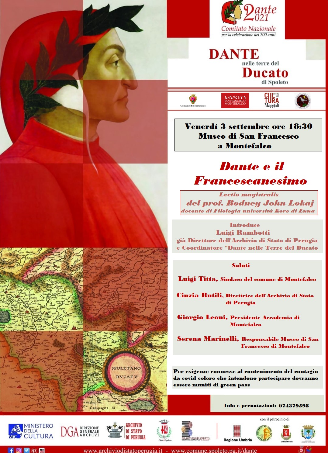 Dante nelle Terre del Ducato. Dante e il Francescanesimo