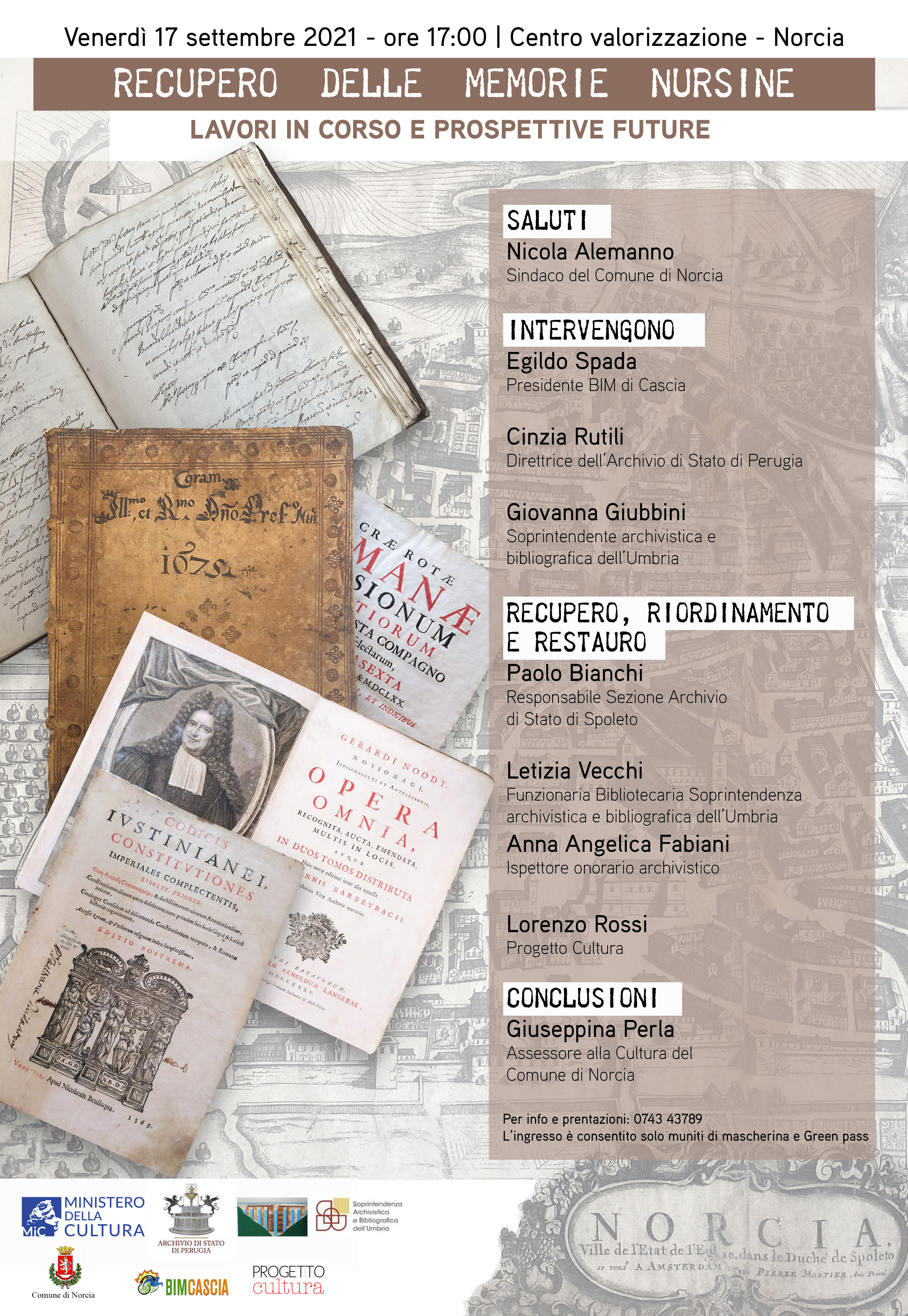 RECUPERO DELLE MEMORIE NURSINE. Lavori in corso e prospettive future