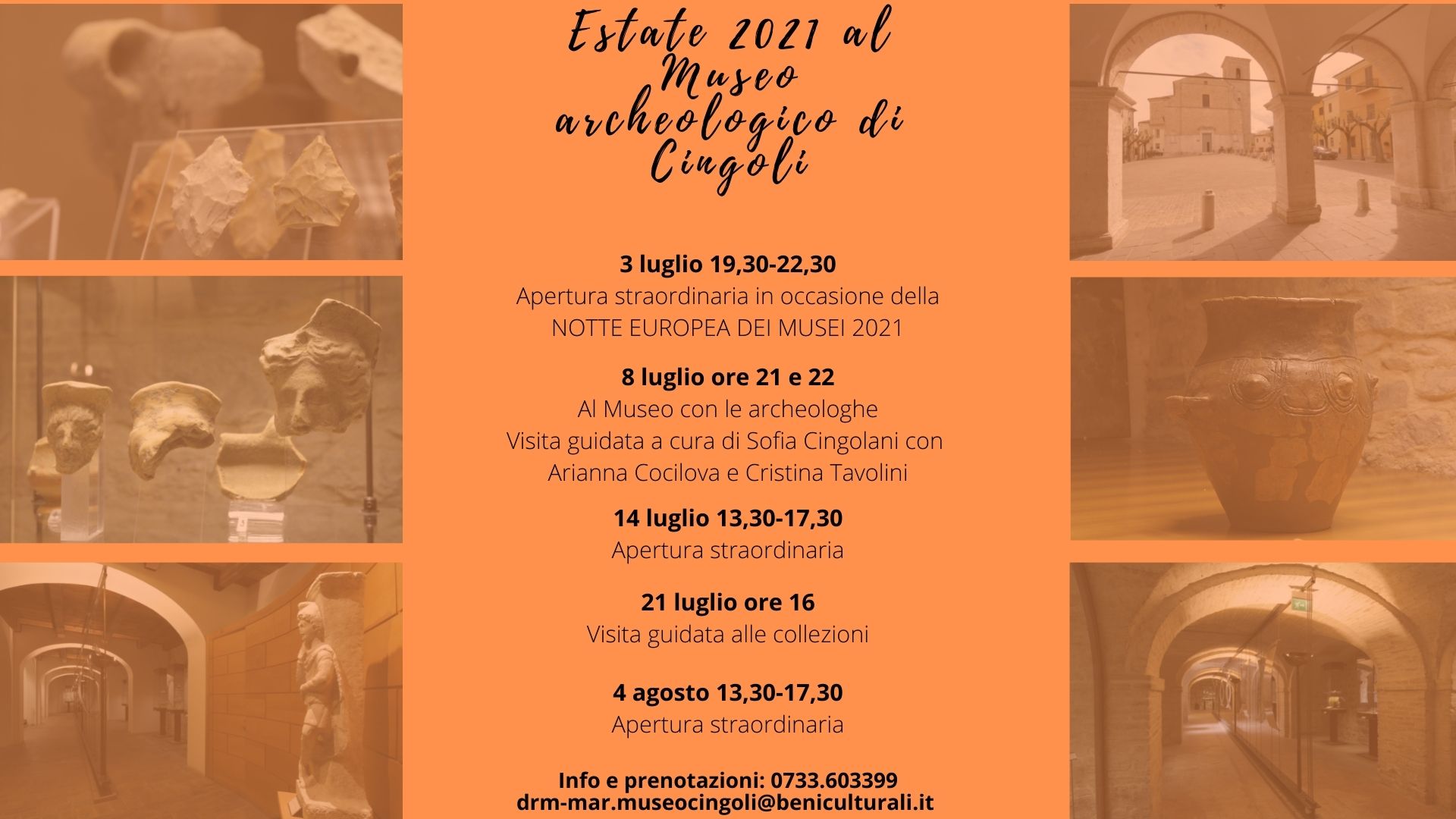 Notte Europea dei Musei al Museo Archeologico Statale di Cingoli