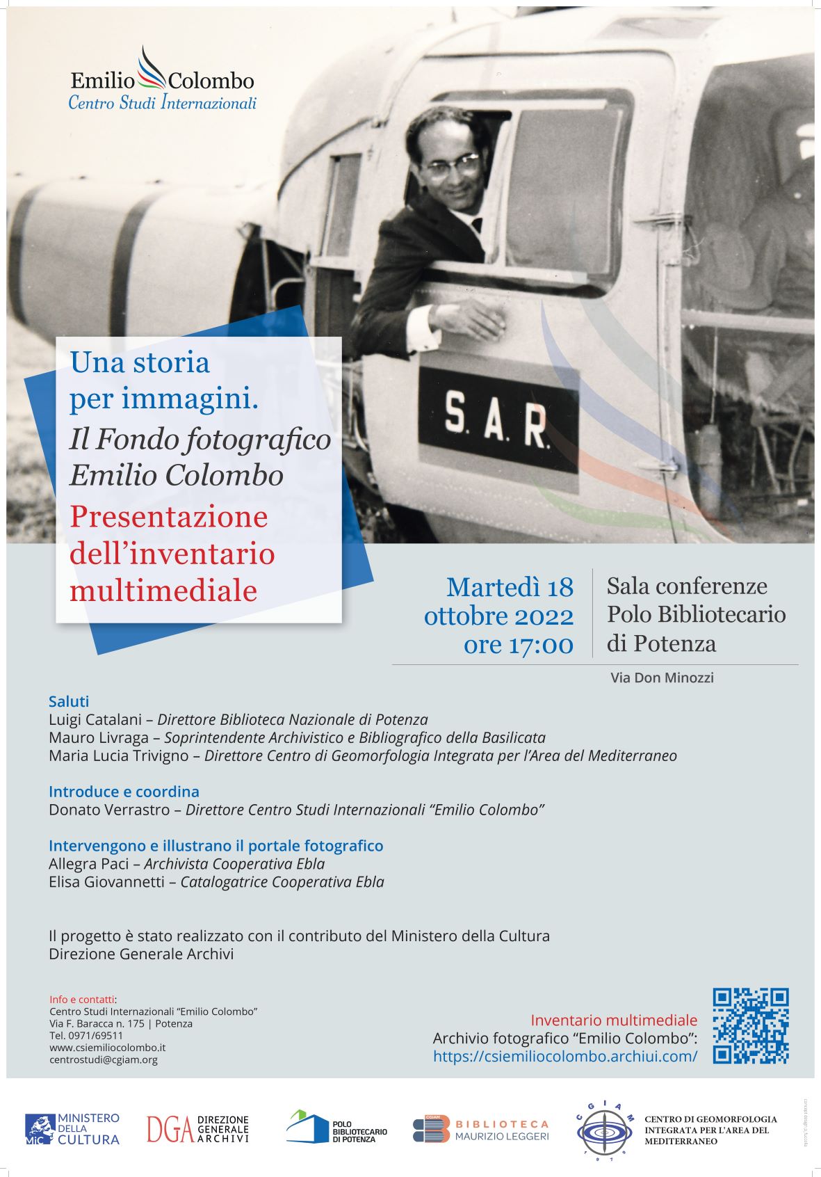 Una storia per immagini. Il fondo fotografico Emilio Colombo. Presentazione dell'inventario multimediale
