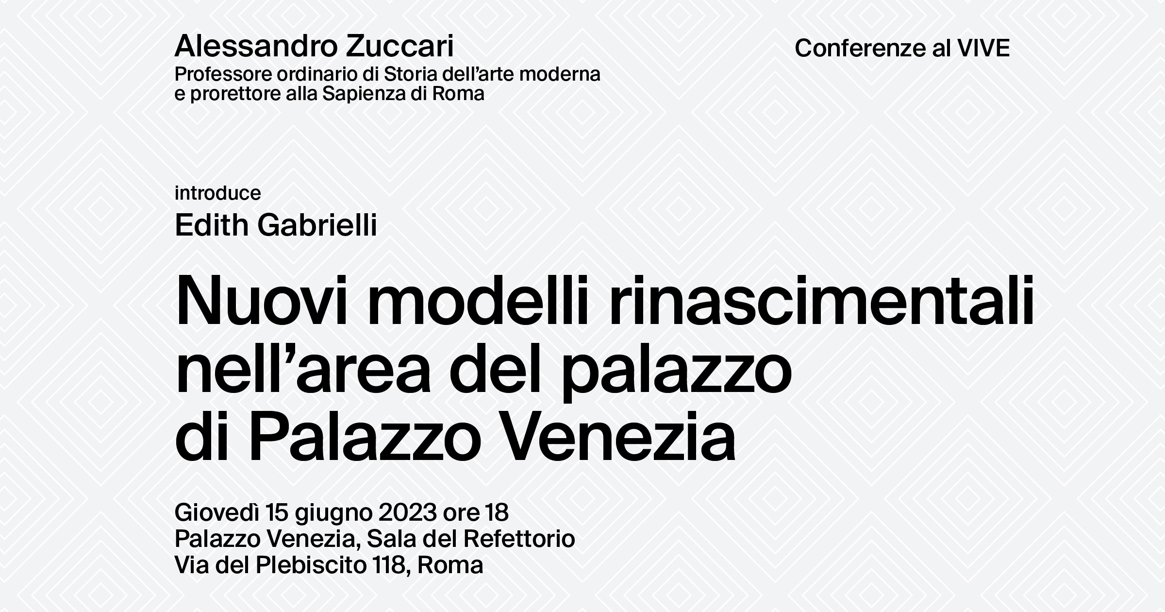 AL CENTRO DI ROMA. Storia, arte, architettura e musica al Vittoriano e Palazzo Venezia/ “Nuovi modelli rinascimentali nell’area di Palazzo Venezia”