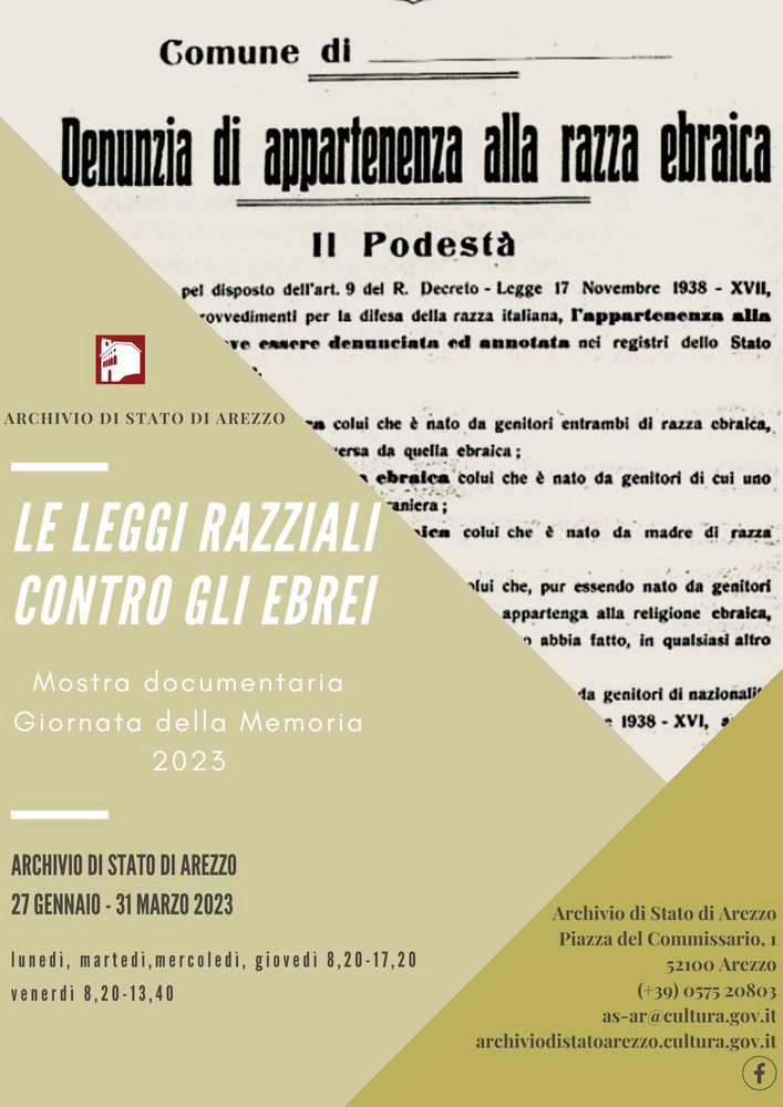 LE LEGGI RAZZIALI CONTRO GLI EBREI