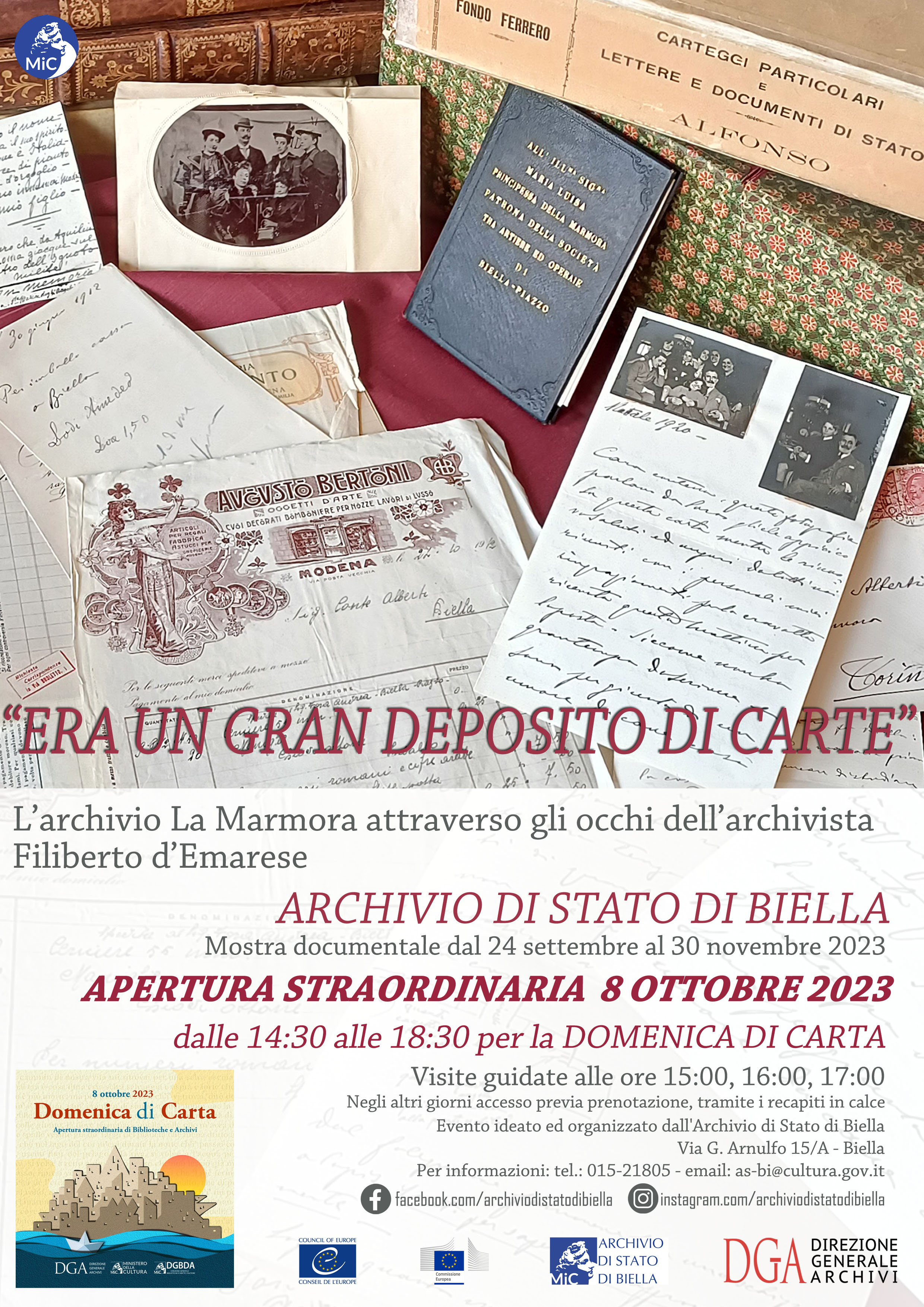 DOMENICA DI CARTA 2023 - Apertura straordinaria