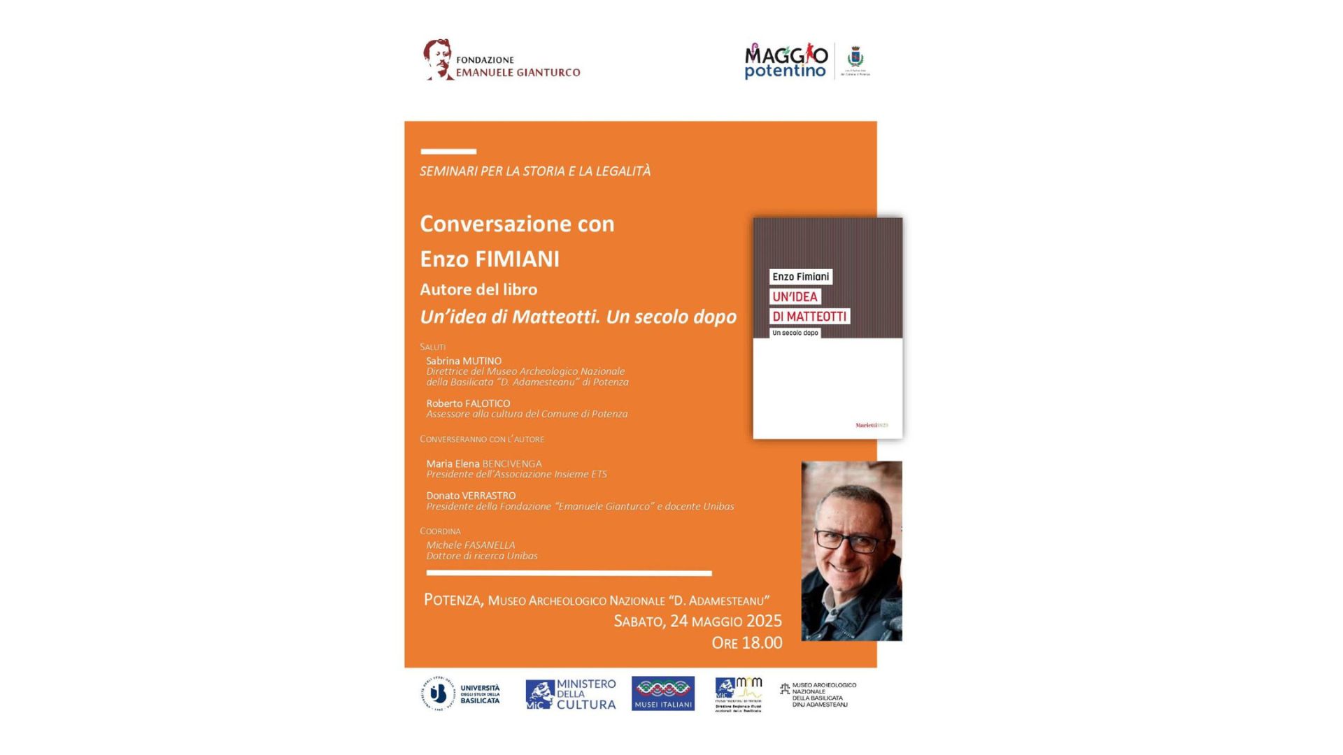 Conversazione con Enzo Firmiani, autore del libro "Un’idea di Matteotti. Un secolo dopo".