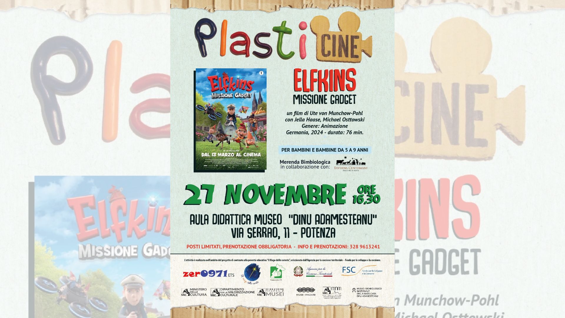 PlastiCine: cinema e natura al museo! - ELFKINS Missione Gadget