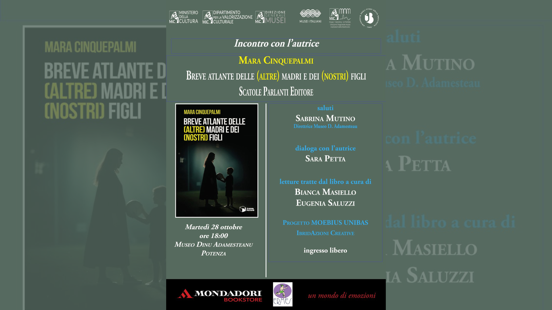 MAN POTENZA "Breve atlante delle (altre) madri e dei (nostri) figli" - Presentazione libro