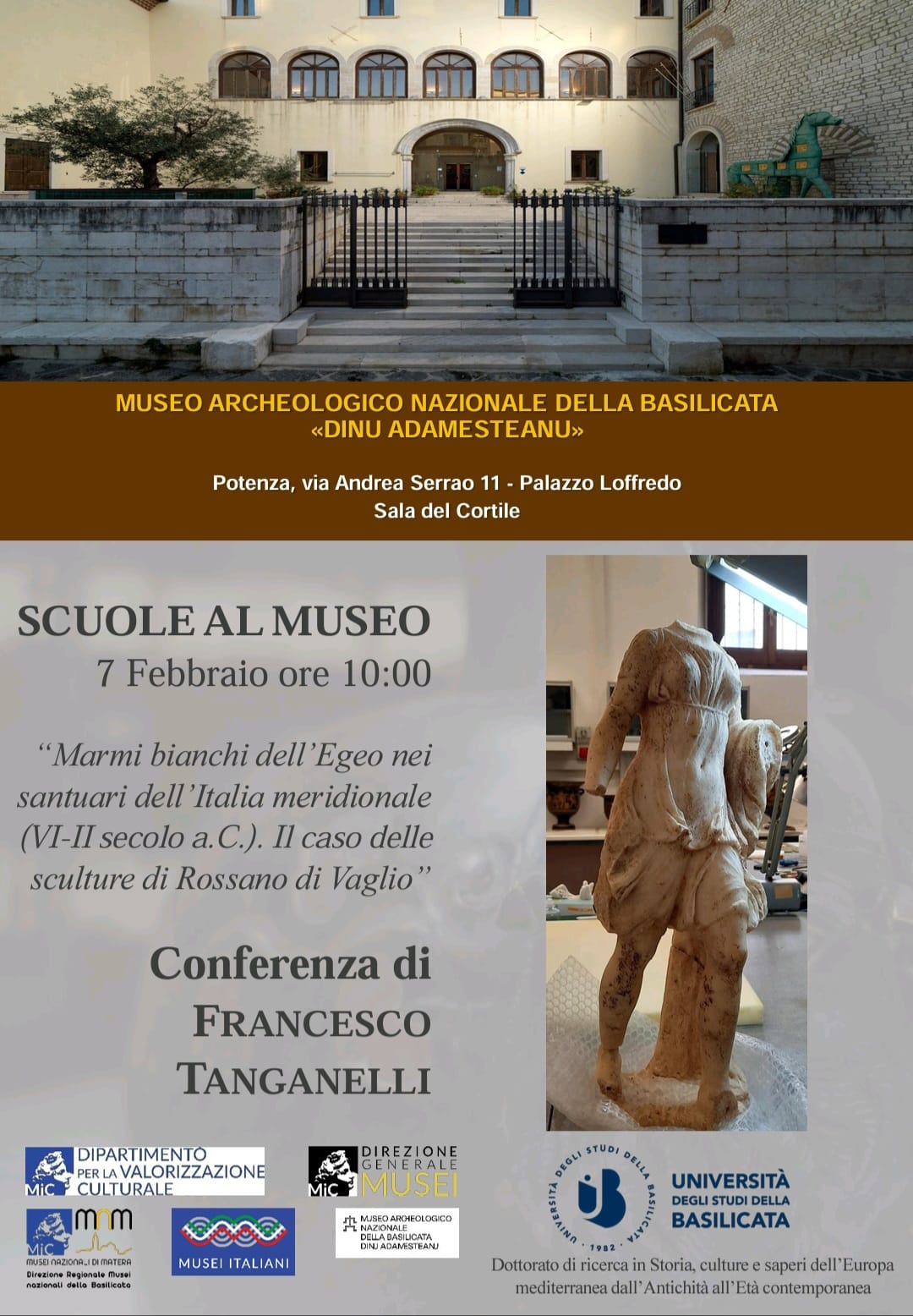 Scuole al Museo - Marmi bianchi dell'Egeo nei santuari dell'Italia meridionale