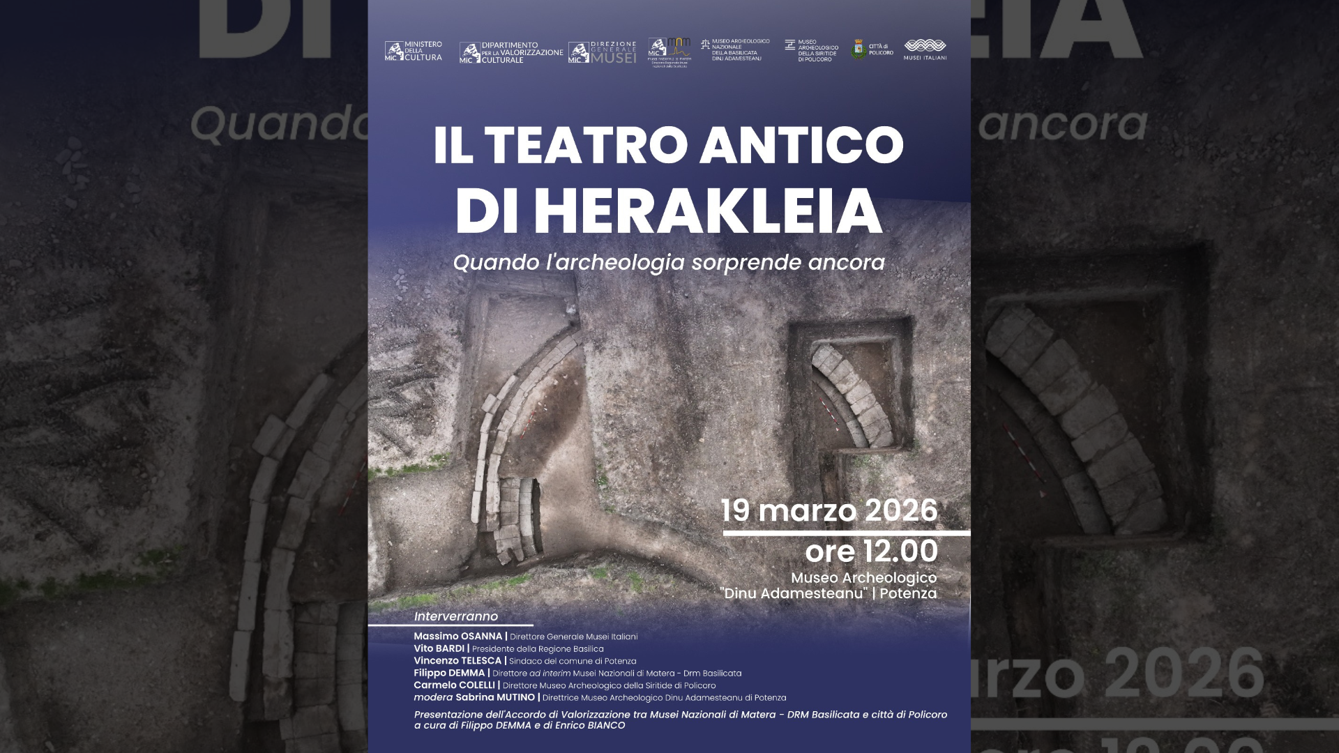 LA SCOPERTA DEL TEATRO ANTICO DI HERAKLEIA - MANP
