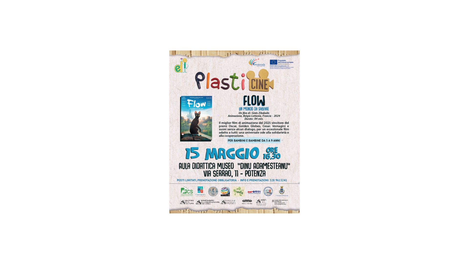 Cinema al Museo 15 maggio