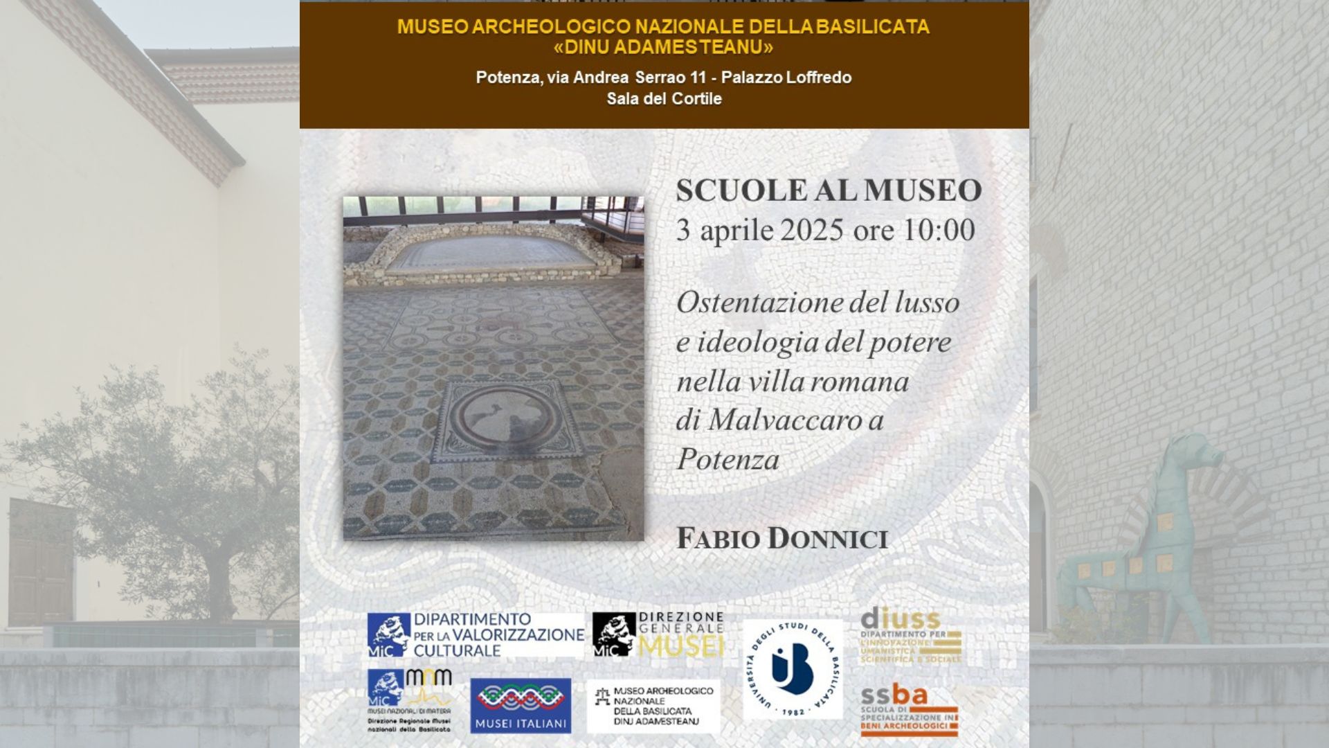 Scuole al Museo - Ostentazione del lusso e ideologia del potere nella villa romana di Malvaccaro