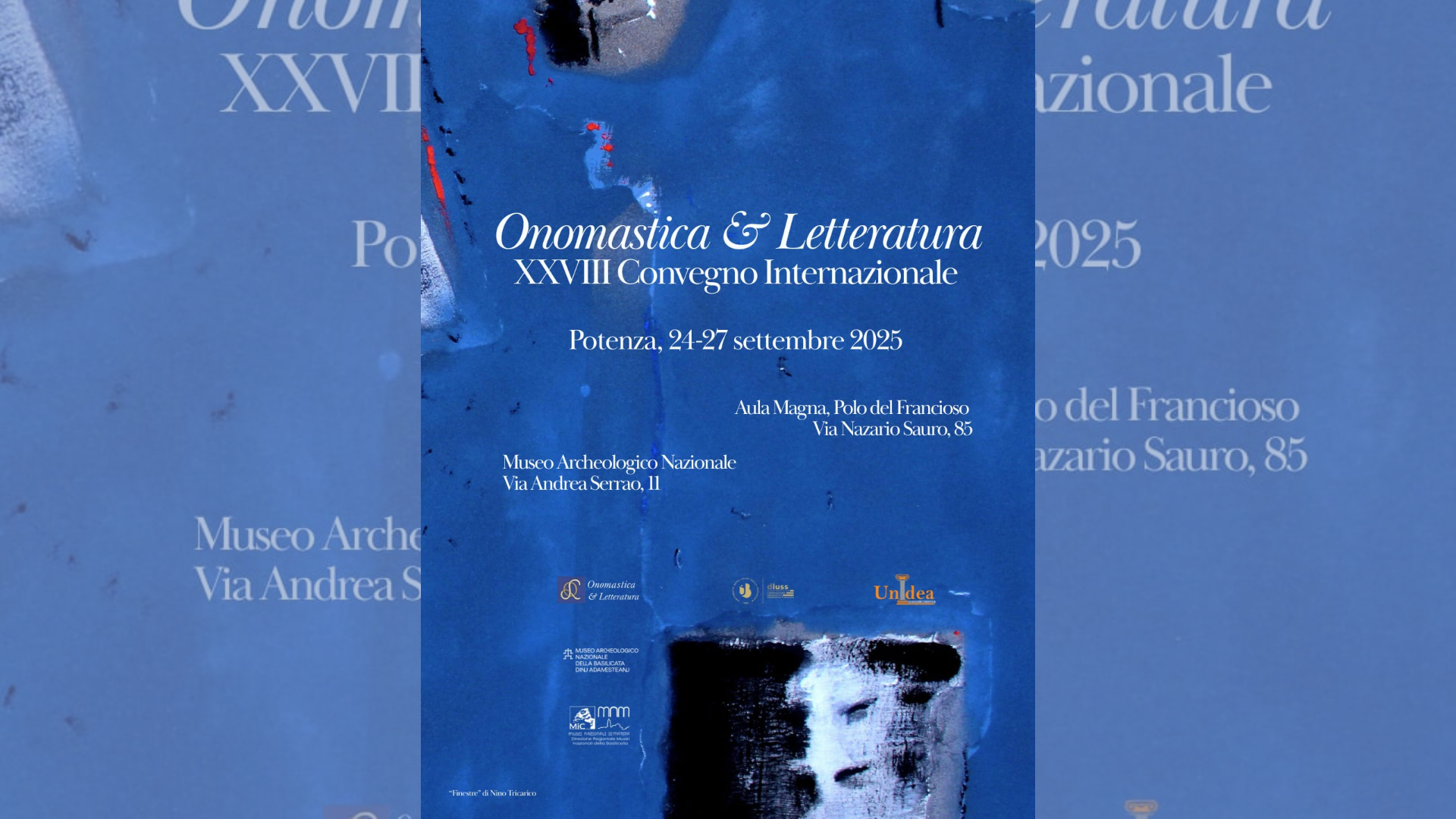 ONOMASTICA & LETTERATURA - XVIII CONVEGNO INTERNAZIONALE