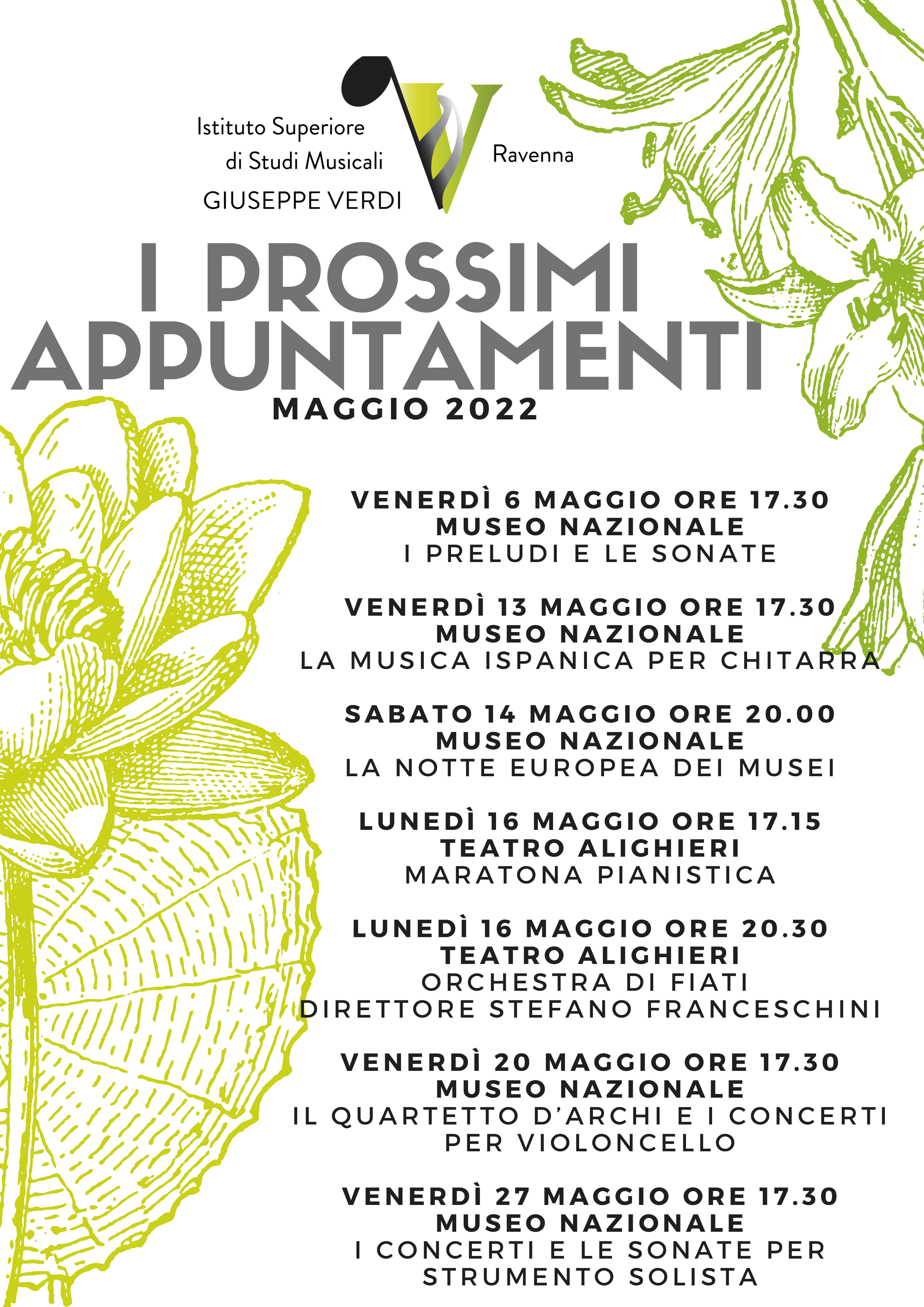 Il Conservatorio al Museo | Appuntamenti musicali di primavera a cura dell’ISSM Verdi di Ravenna