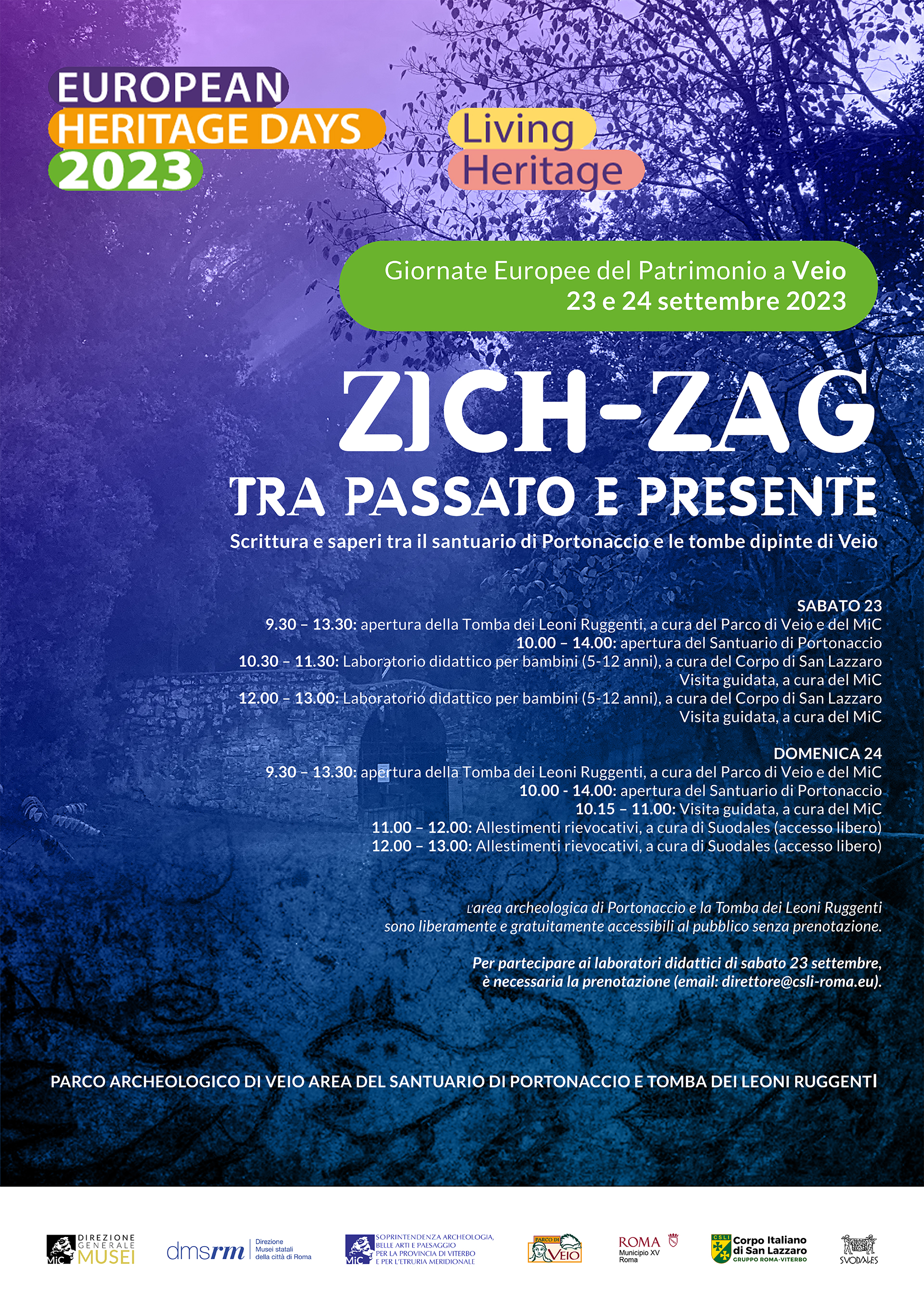 “Zich-zag” tra passato e presente: scrittura e saperi tra il santuario di Portonaccio e le tombe dipinte di Veio