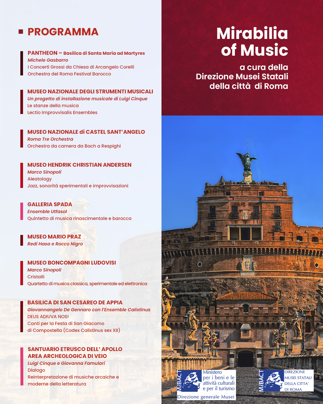 Mirabilia of Music. La Musica apre i Musei