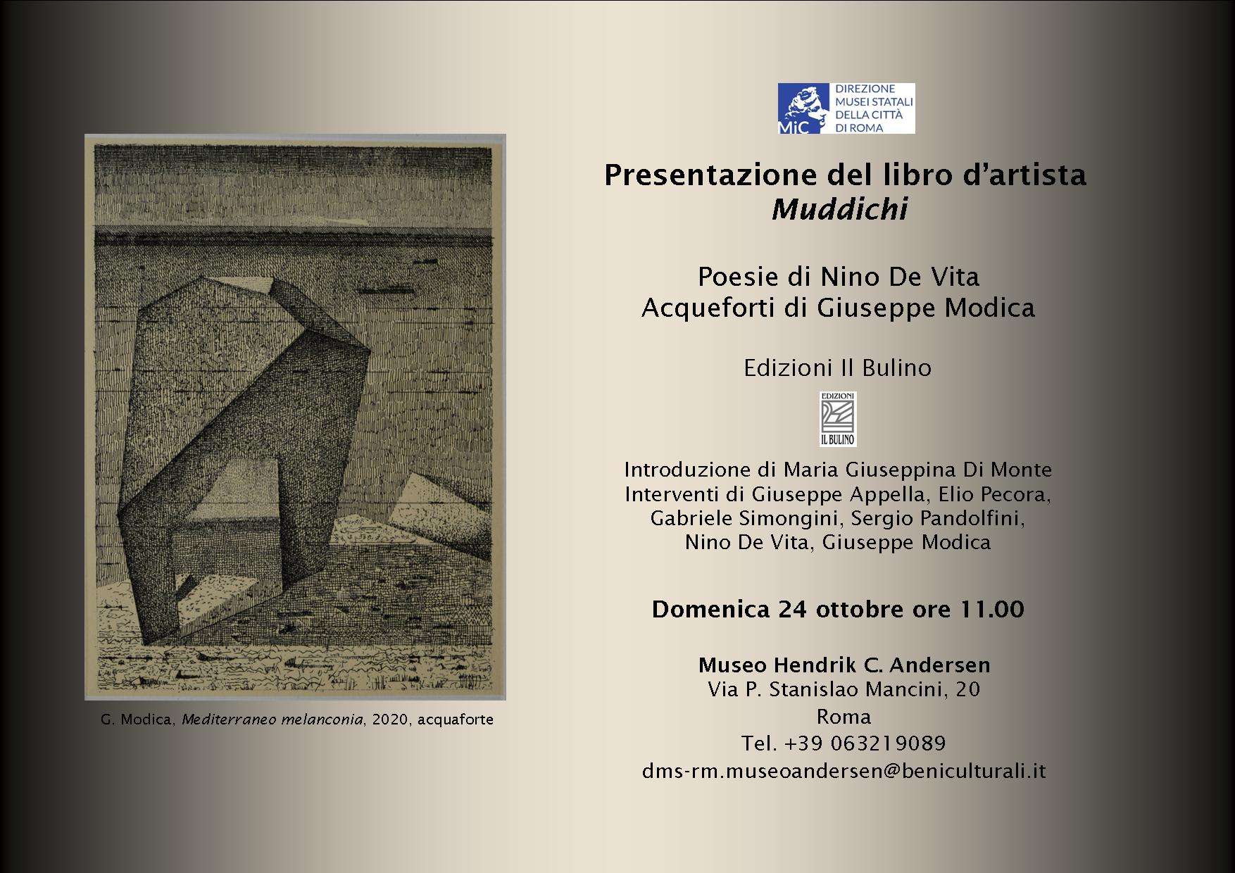 Presentazione del libro d’artista Muddichi