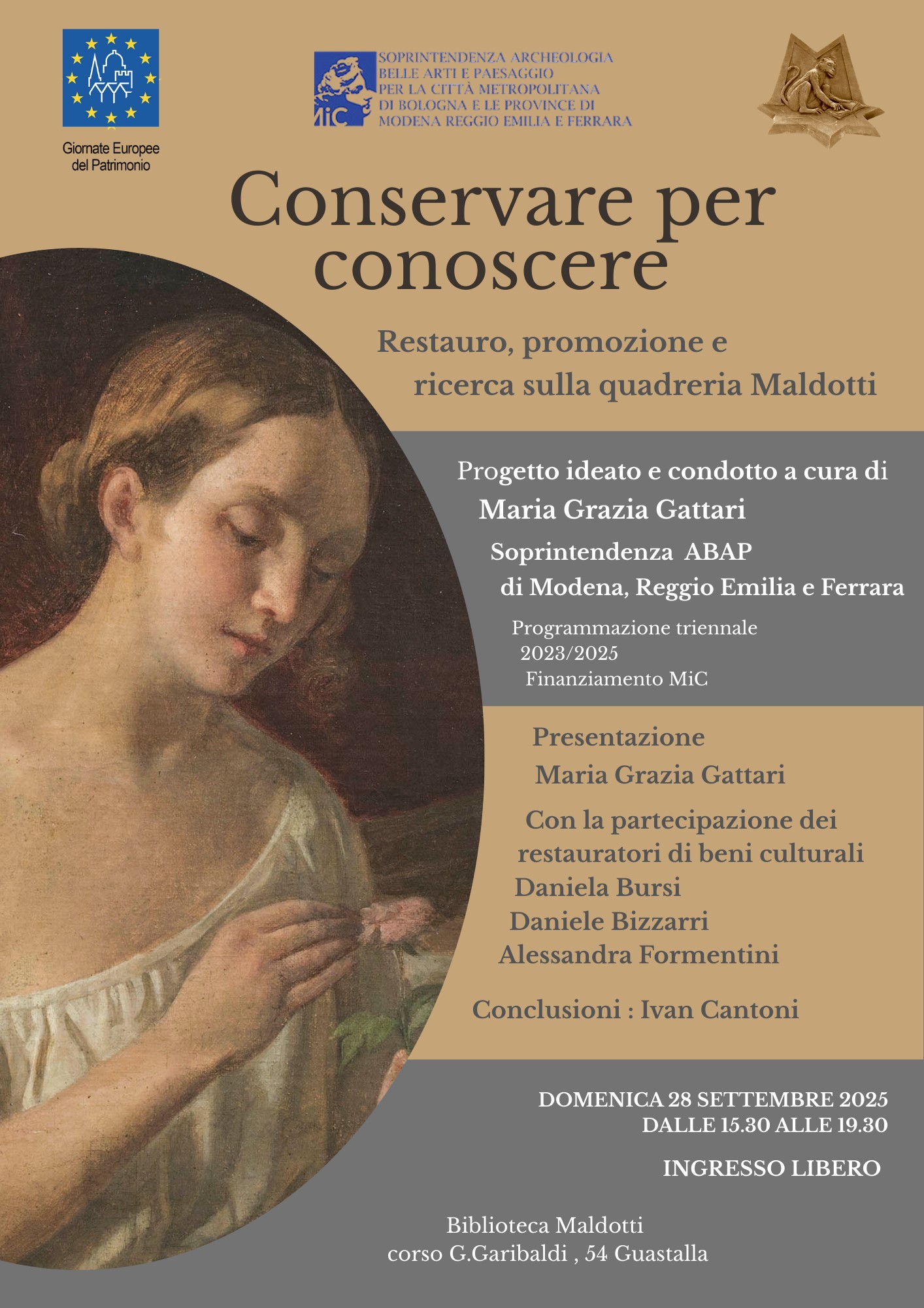 GEP 2025 | Conservare per conoscere. Restauro, promozione e ricerca sulla Quadreria Maldotti