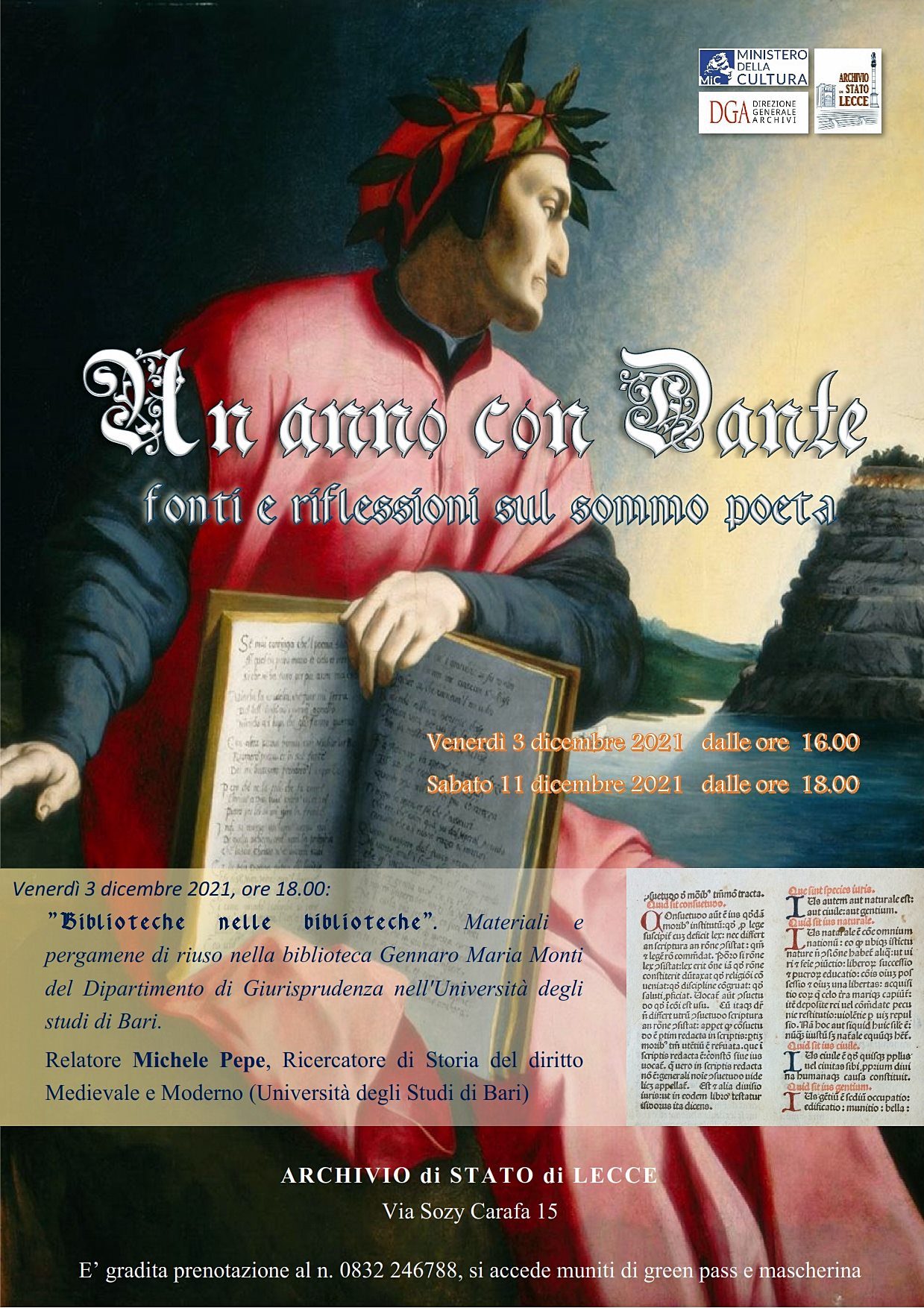 Un anno con Dante. Fonti e riflessioni sul sommo poeta