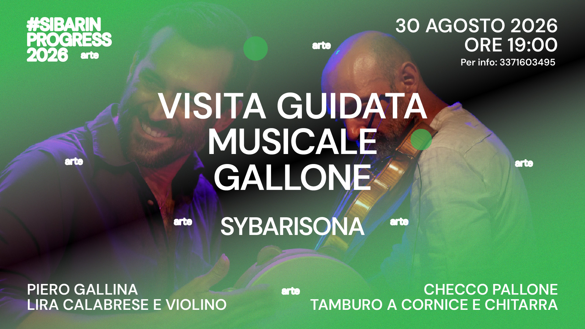 #SIBARINPROGRESS - Visita guidata musicale 30 Agosto
