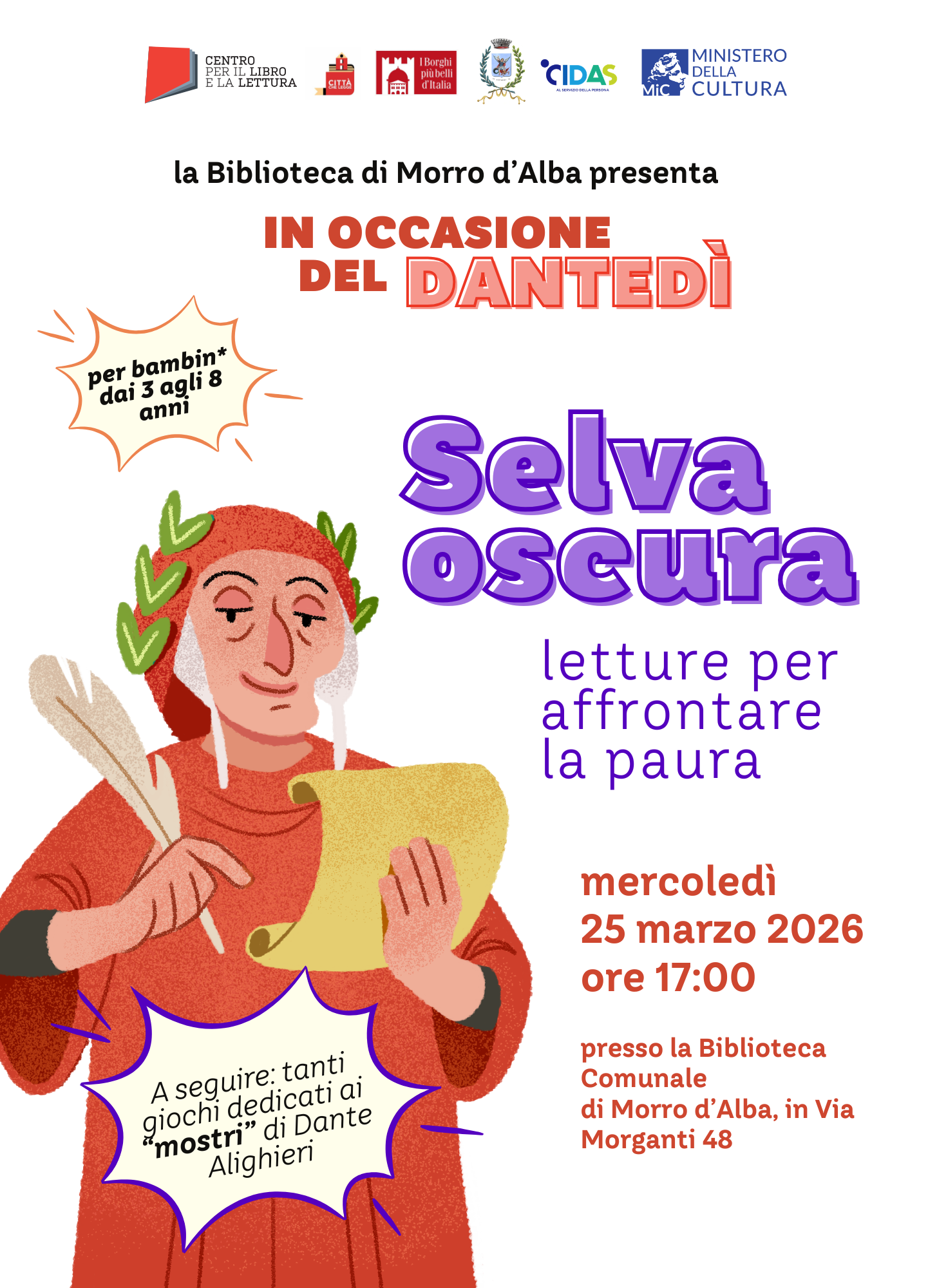 “I mostri di Dante" a Morro d'Alba