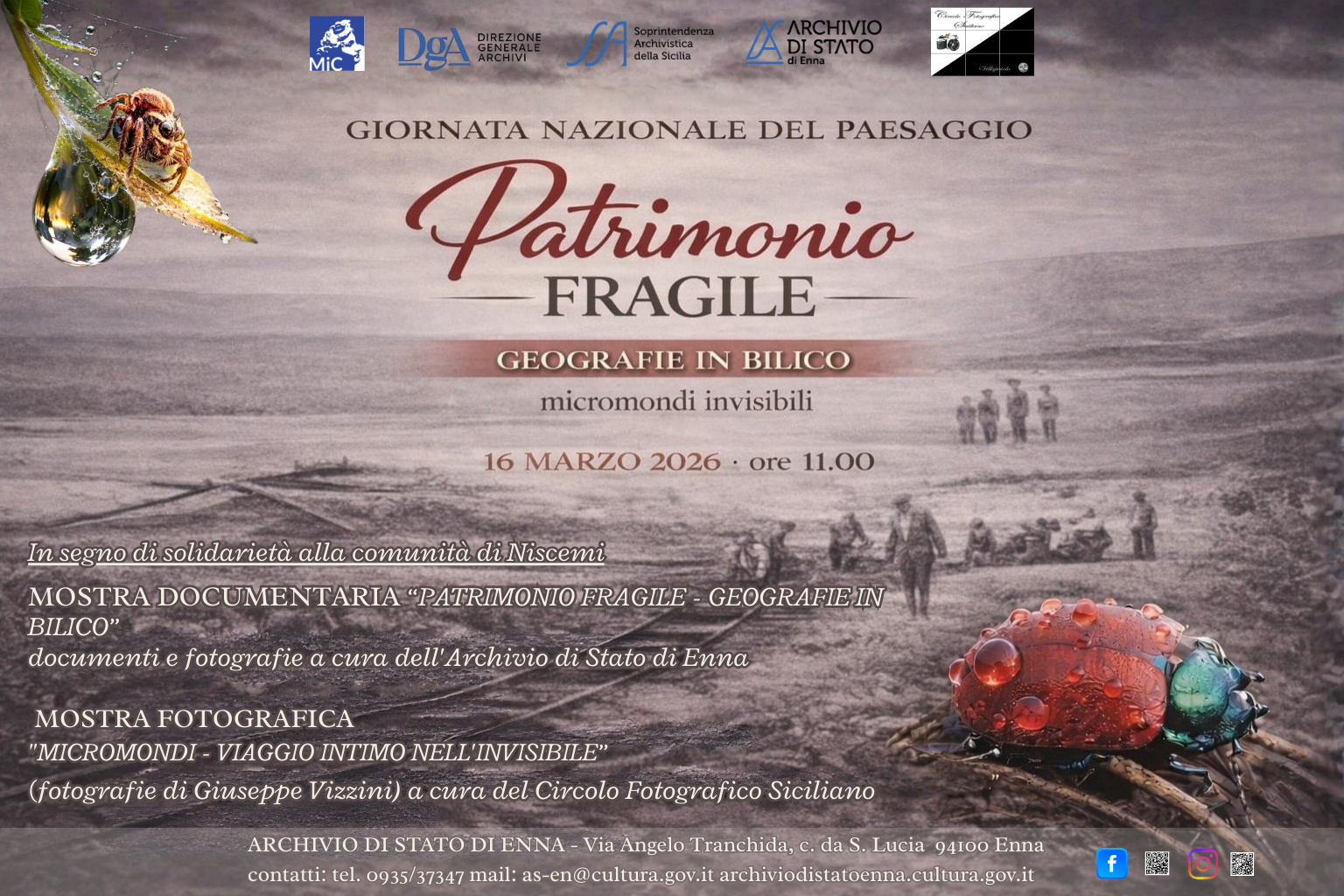 Patrimonio Fragile, Geografie in bilico