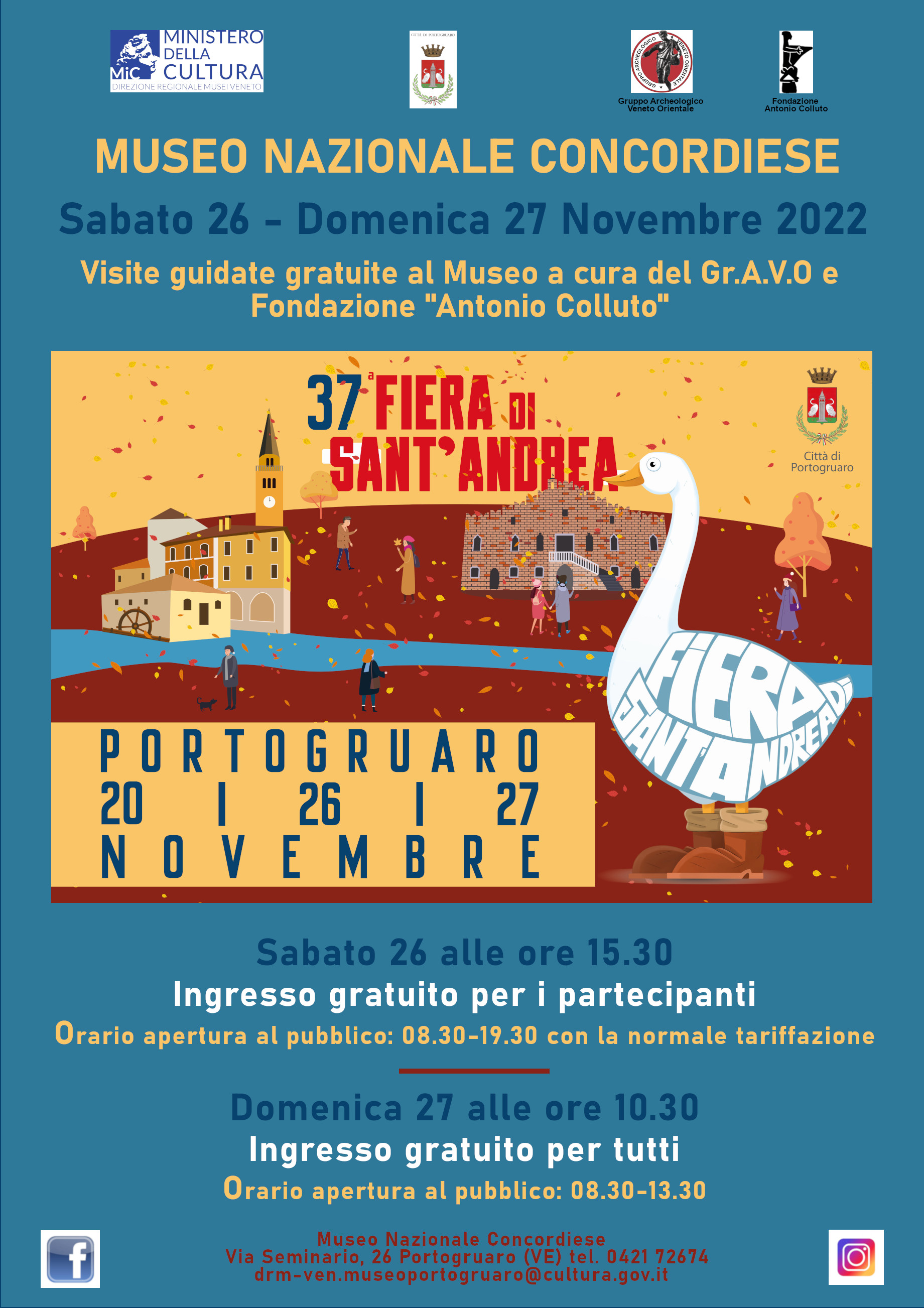 Visite guidate al Museo nazionale Concordiese e all'Area Archeologica di Concordia Sagittaria | Domenica 4 ottobre