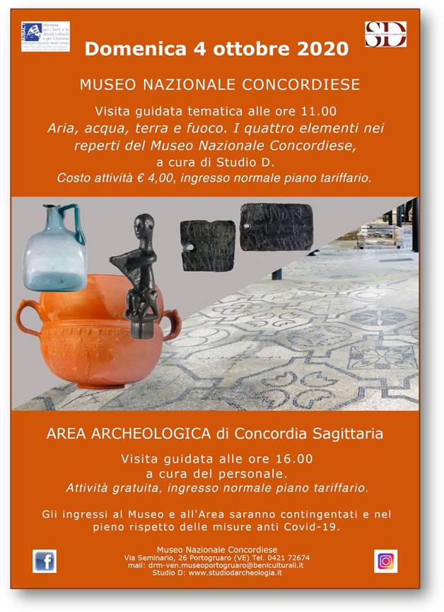 Visite guidate al Museo nazionale Concordiese e all'Area Archeologica di Concordia Sagittaria | Domenica 4 ottobre