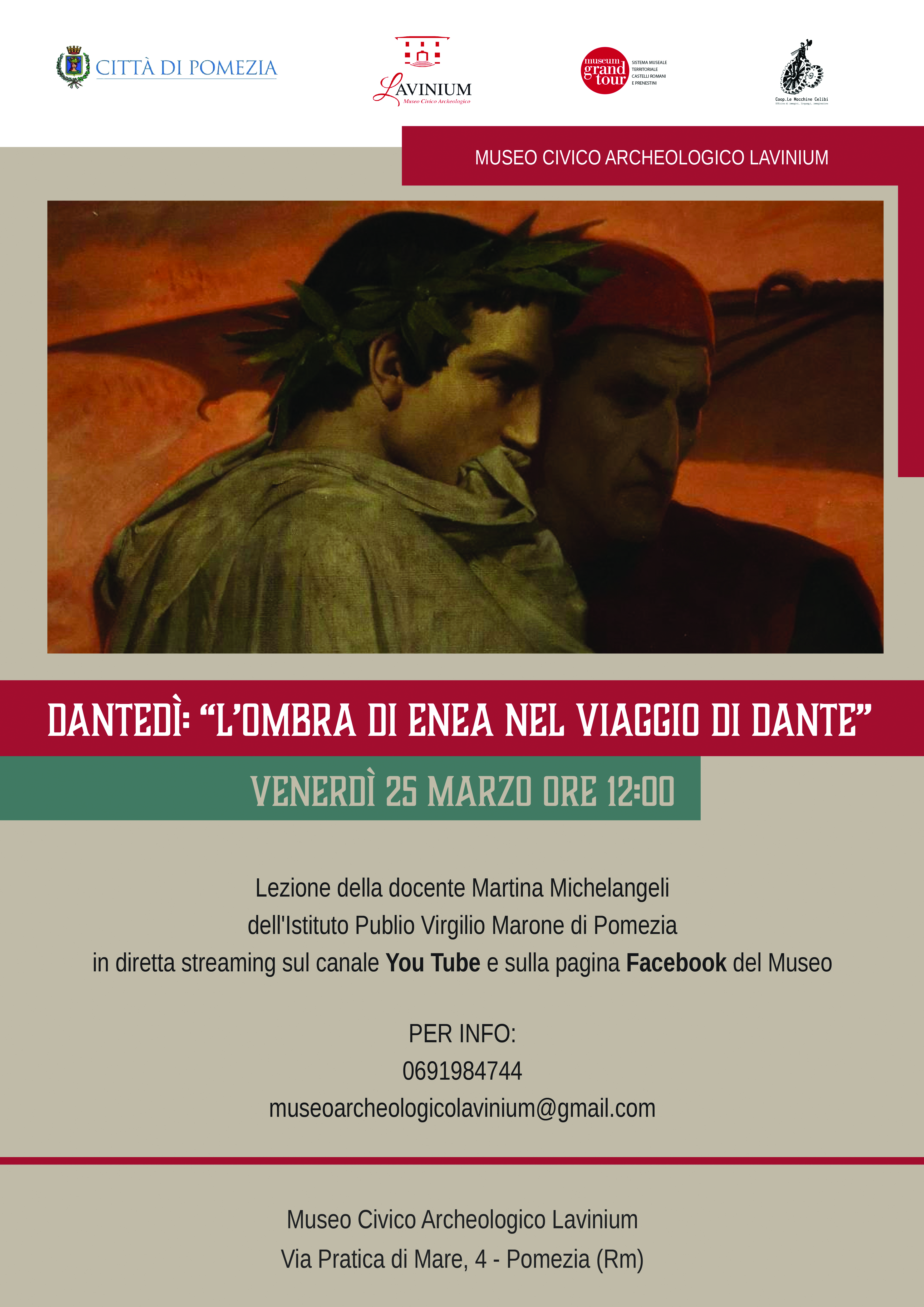 Dantedì “L’ombra di Enea nel viaggio di Dante”