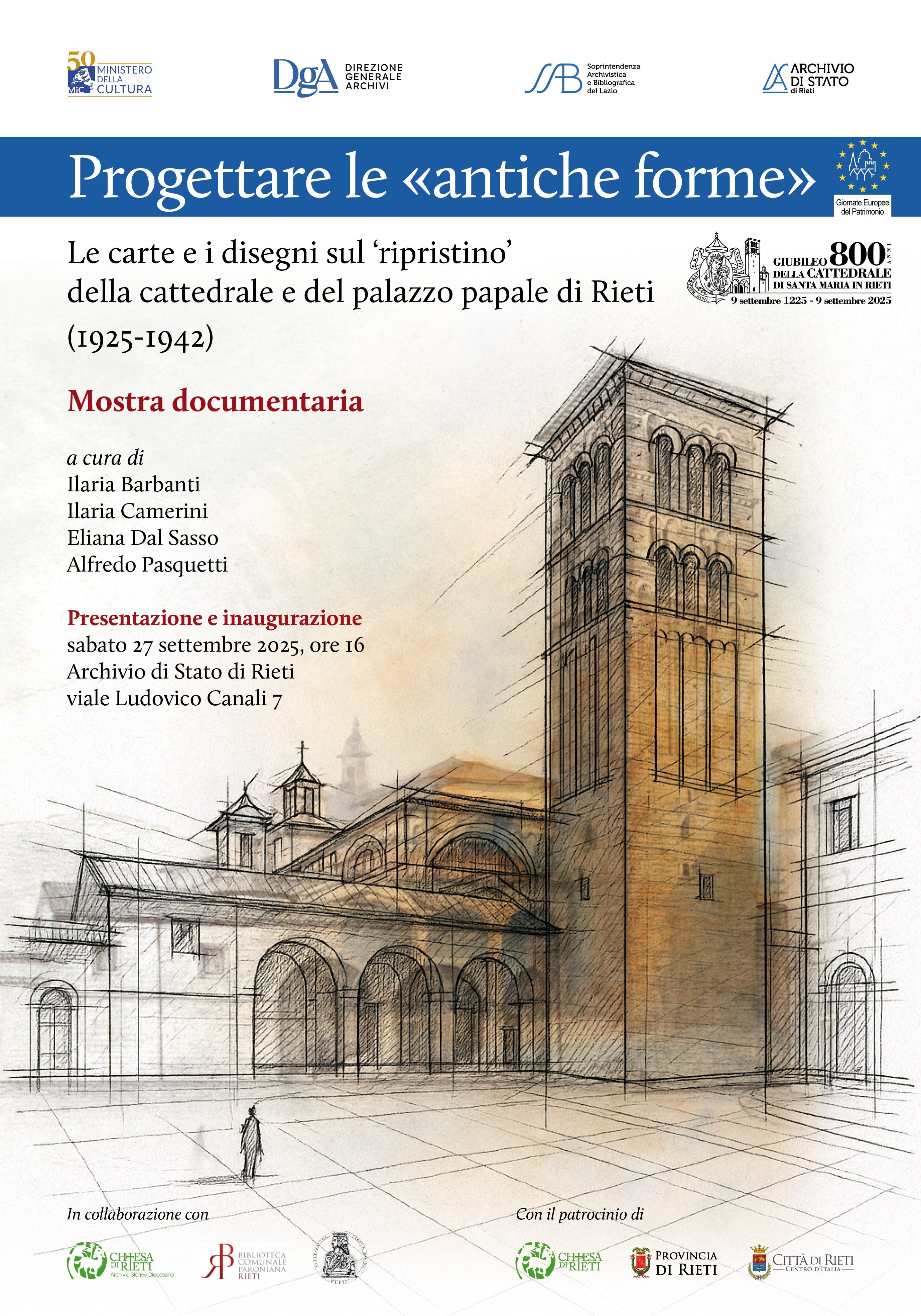 Progettare le «antiche forme». Le carte e i disegni sul ‘ripristino’ della cattedrale e del palazzo papale di Rieti (1925-1942)