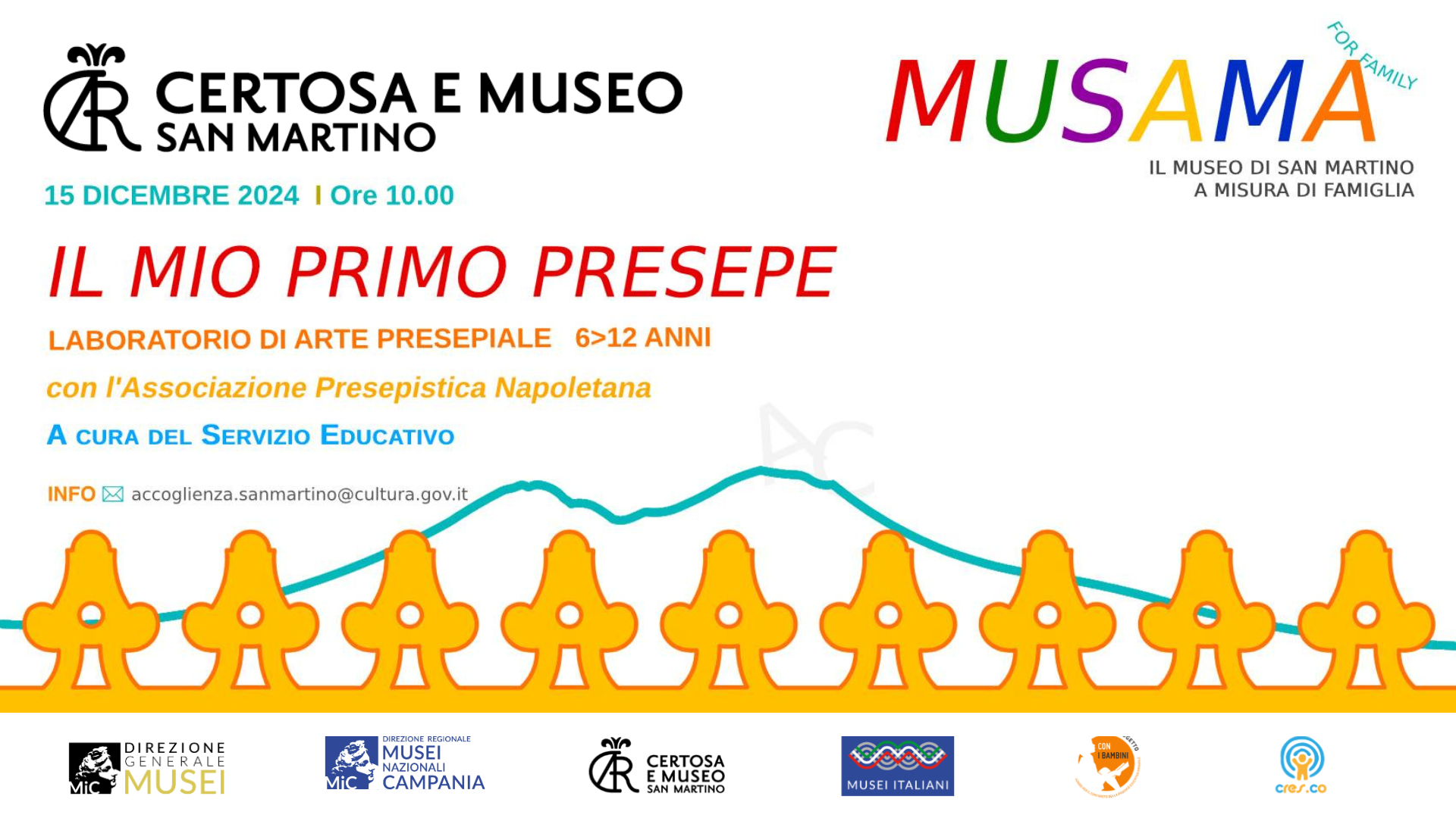 MUSAMA’ FOR FAMILY – il Museo di San Martino a misura di famiglia “IL MIO PRIMO PRESEPE” - laboratorio di arte presepiale