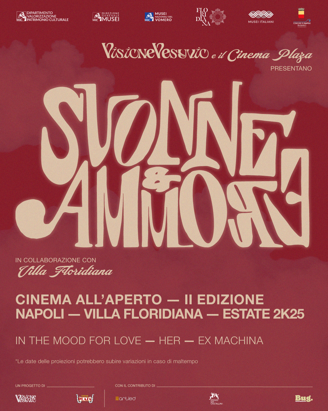 Suonne e Ammore | Rassegna di cinema all’aperto in Villa Floridiana