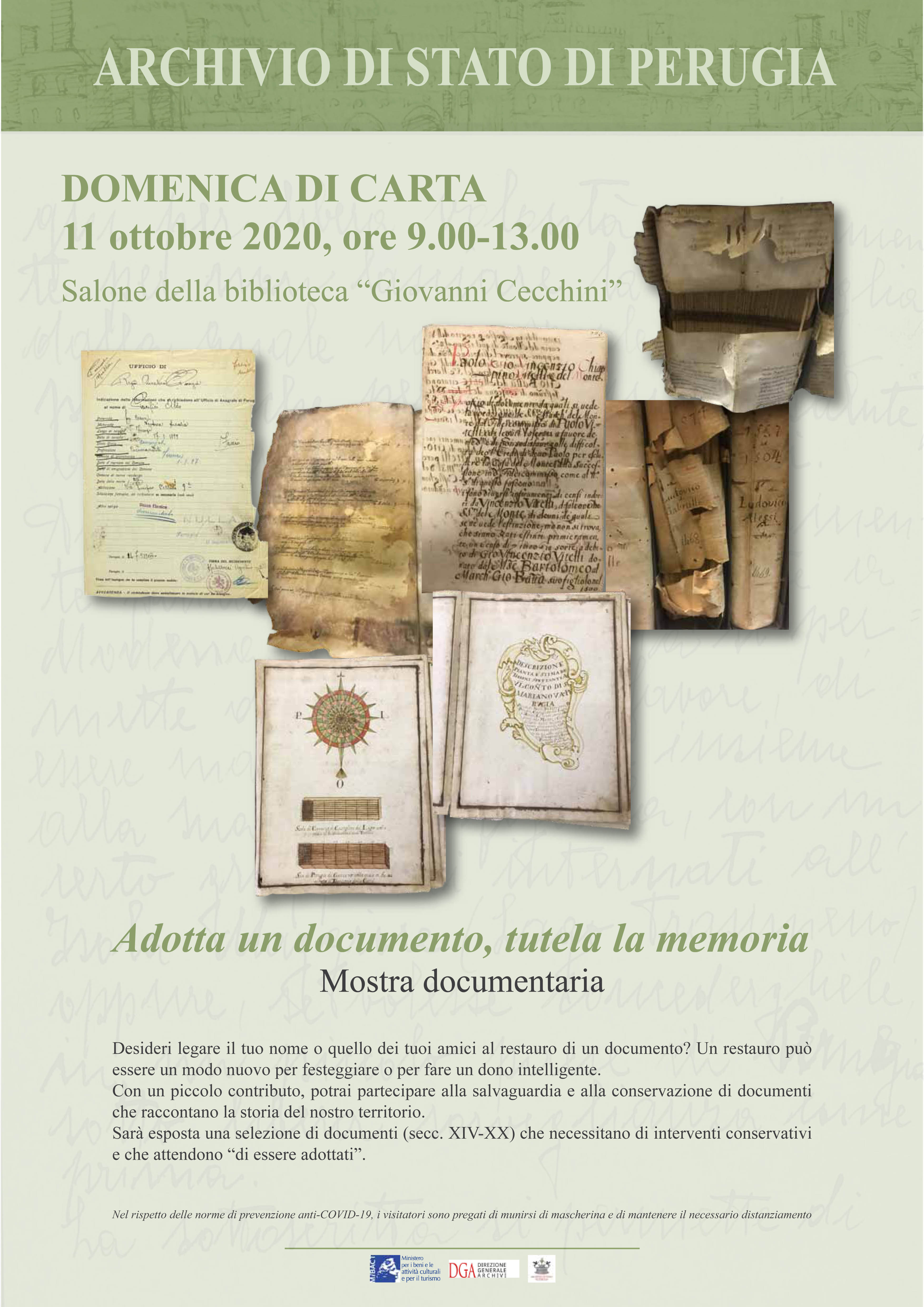 Adotta un documento, tutela la memoria