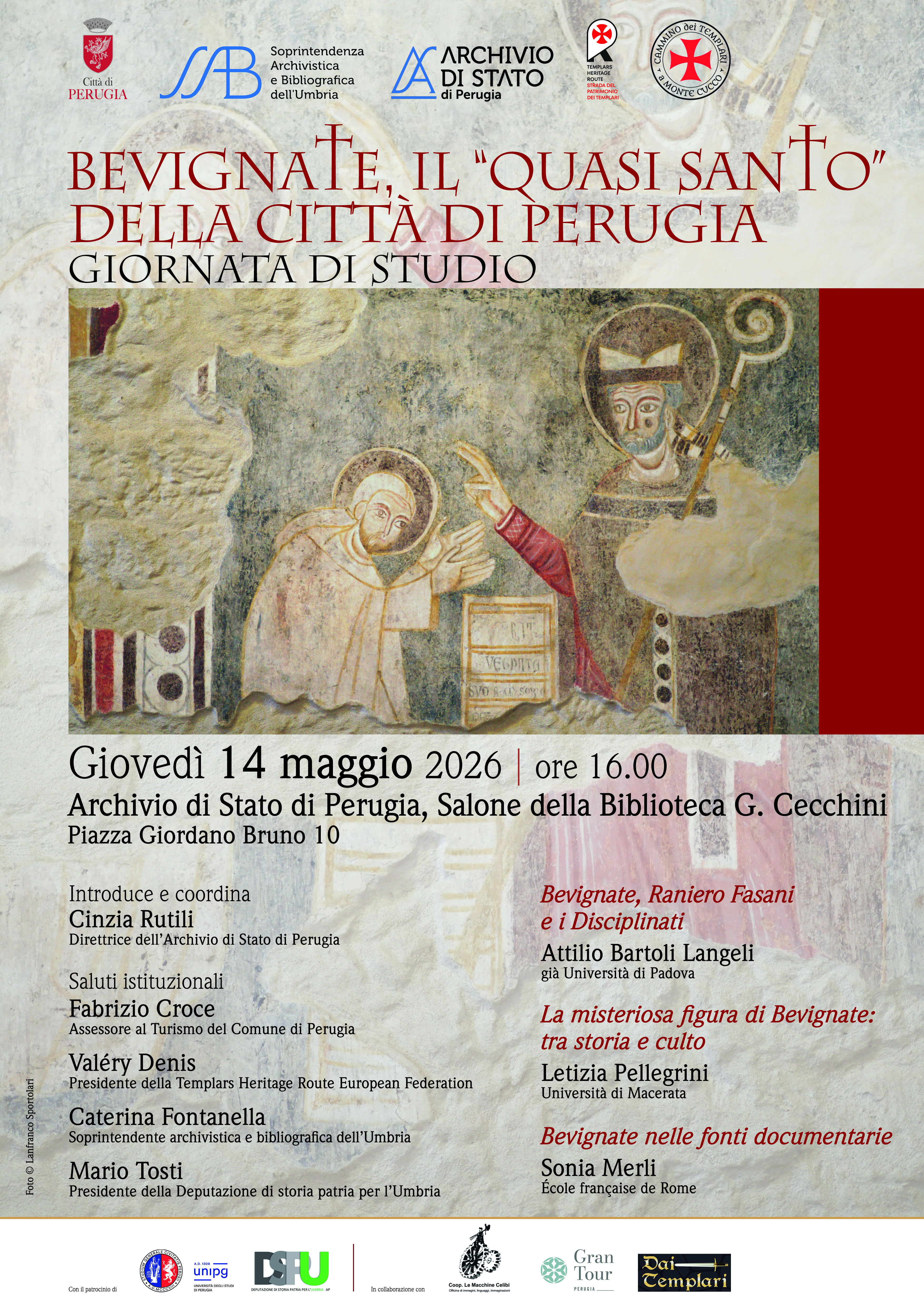 Bevignate, il "quasi santo" della città di Perugia. Giornata di studio