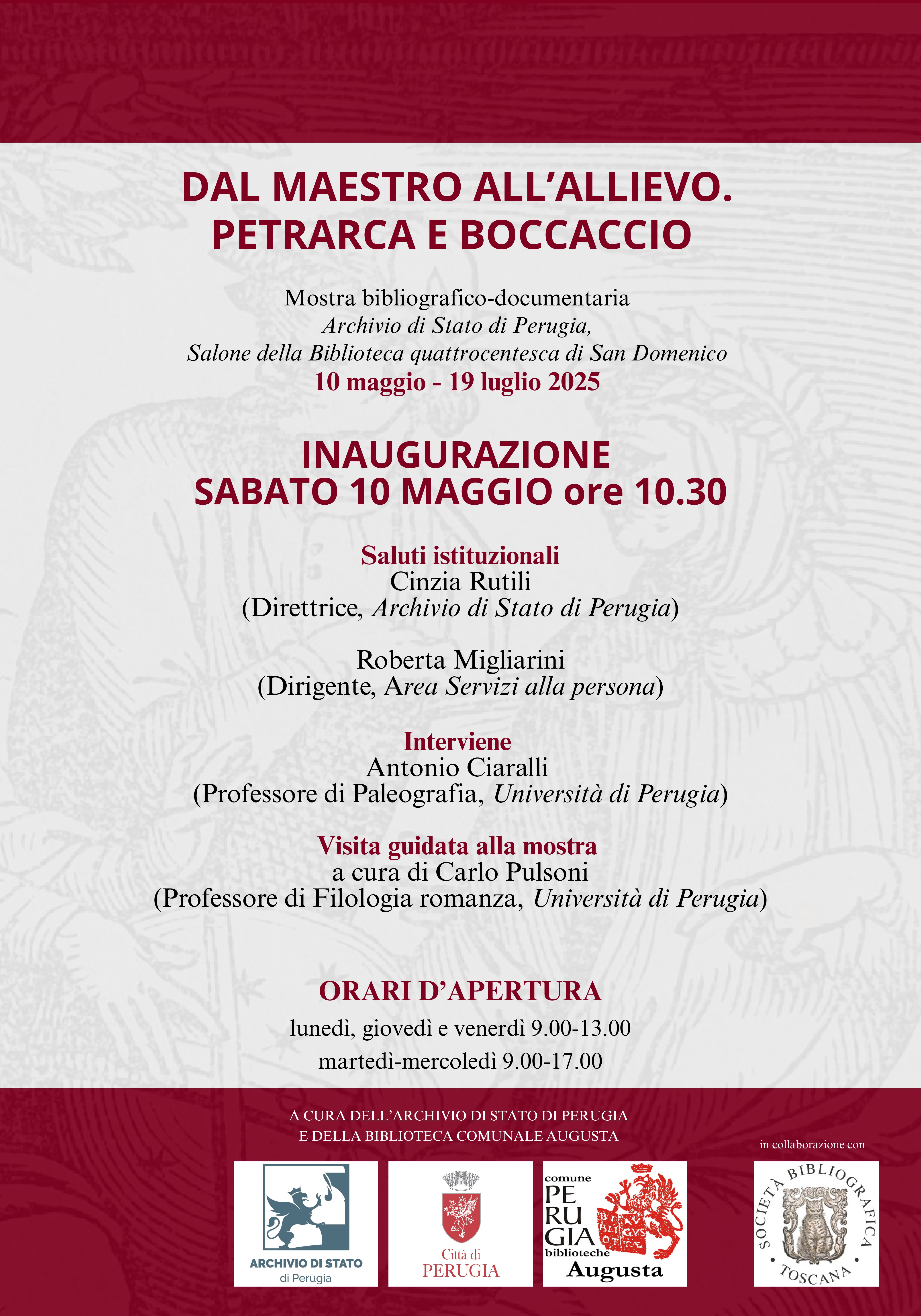 Dal maestro all'allievo. Petrarca e Boccaccio