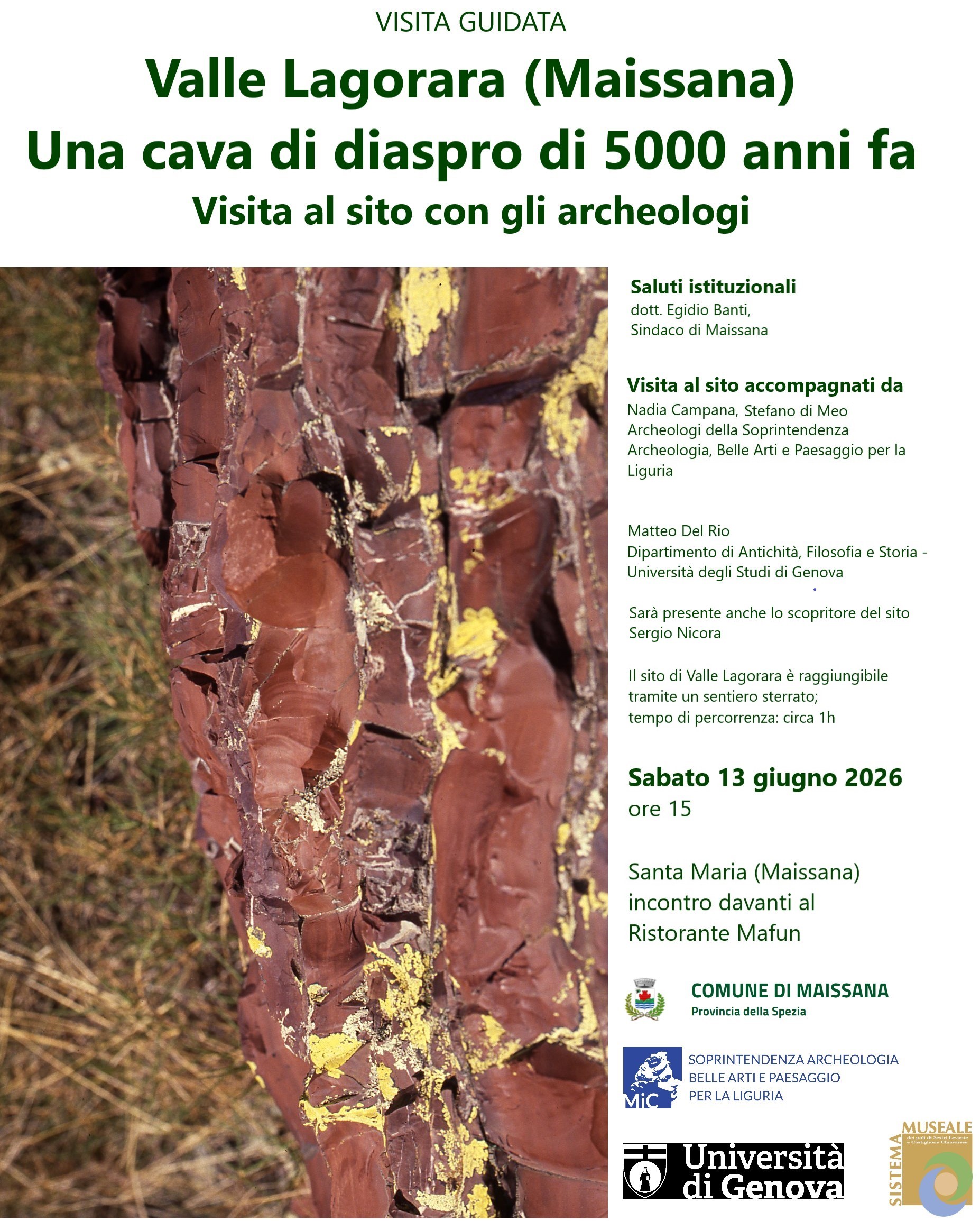 Valle Lagorara (Maissana). Una cava di diaspro di 5000 anni fa. Visita al sito con gli archeologi