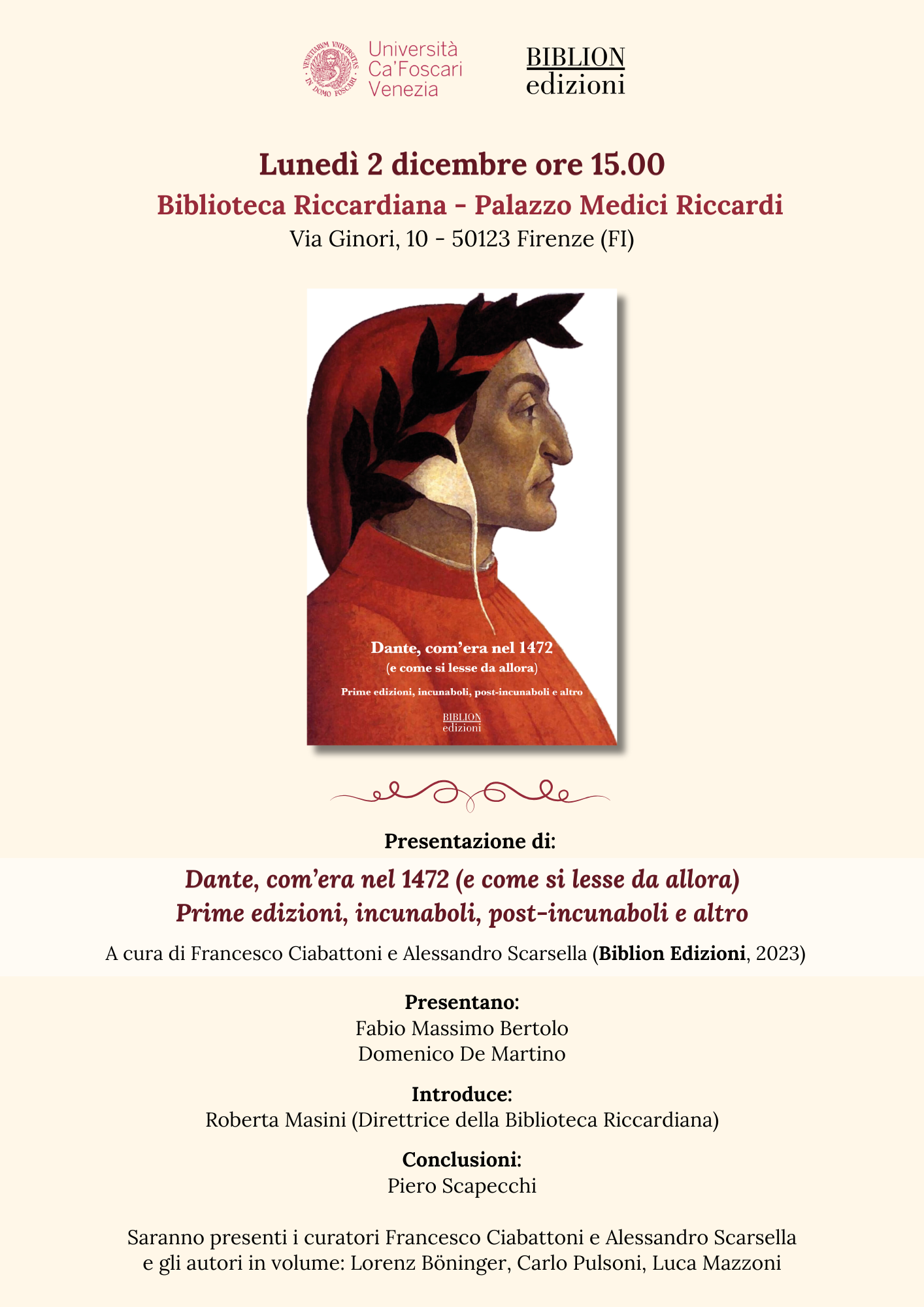Presentazione volume