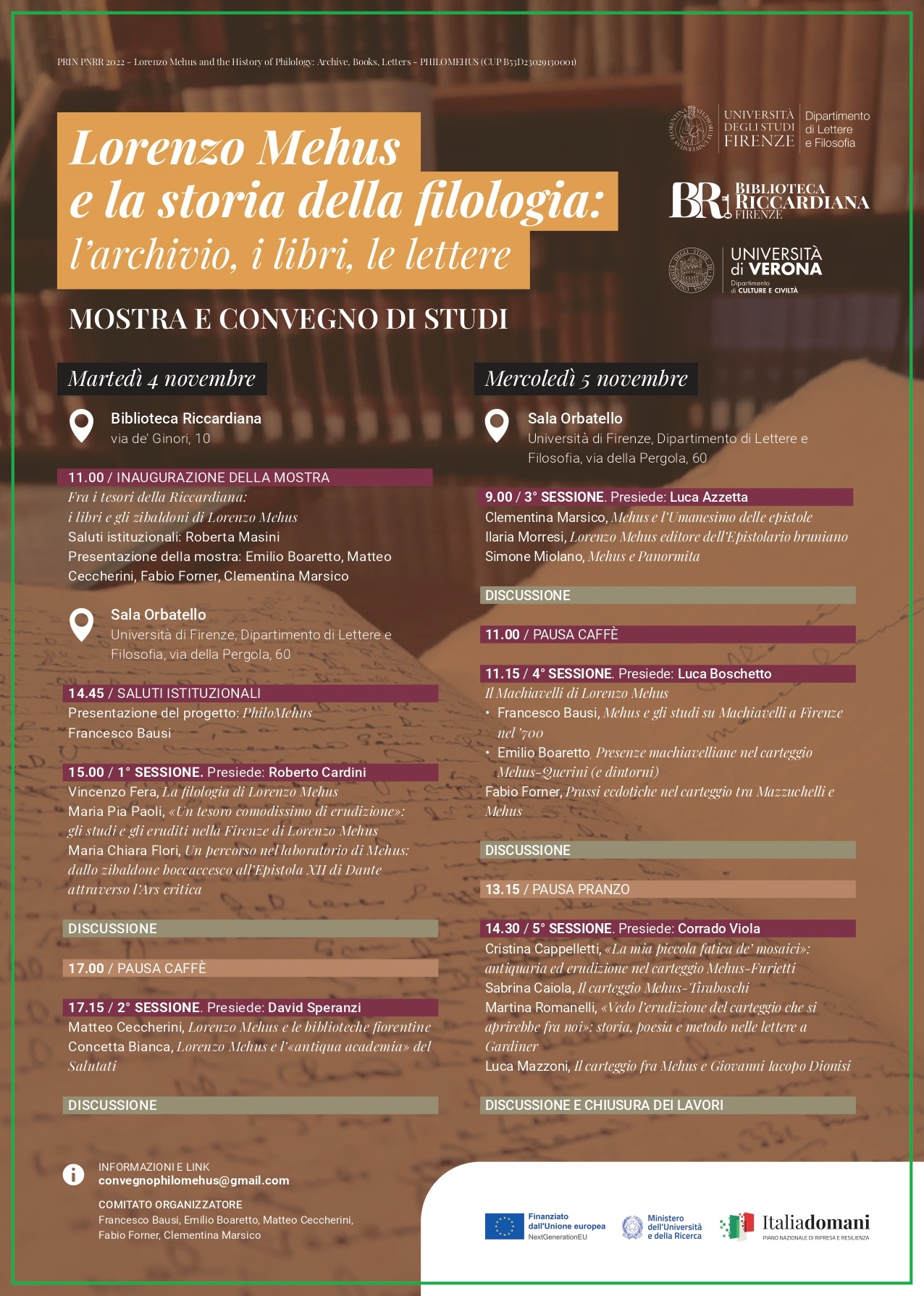 Lorenzo Mehus e la storia della filologia