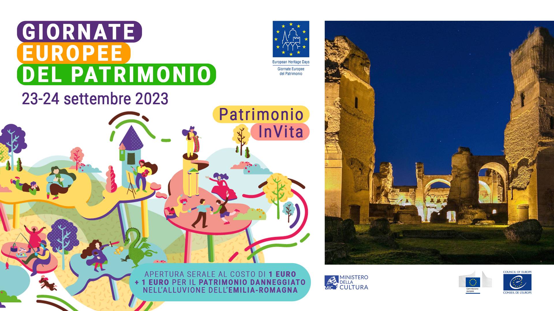 GEP 2023, apertura serale delle Terme di Caracalla