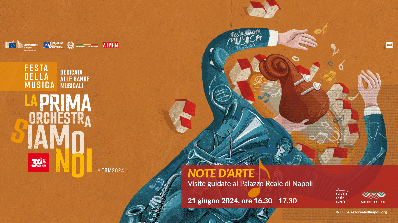 Note d’arte- Visite guidate al Palazzo Reale di Napoli in occasione della Festa della Musica 2024