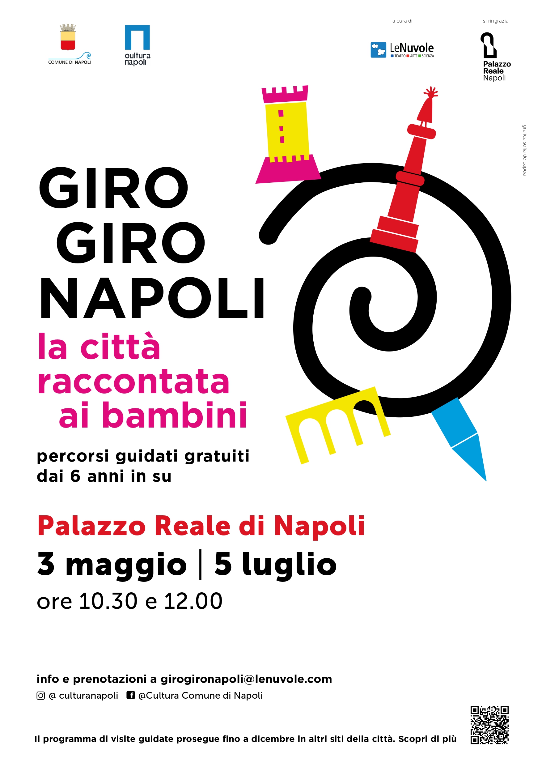 Il Palazzo Reale di Napoli e il Museo Pignatelli aderiscono all’iniziativa “Giro Giro Napoli. La città raccontata ai bambini”