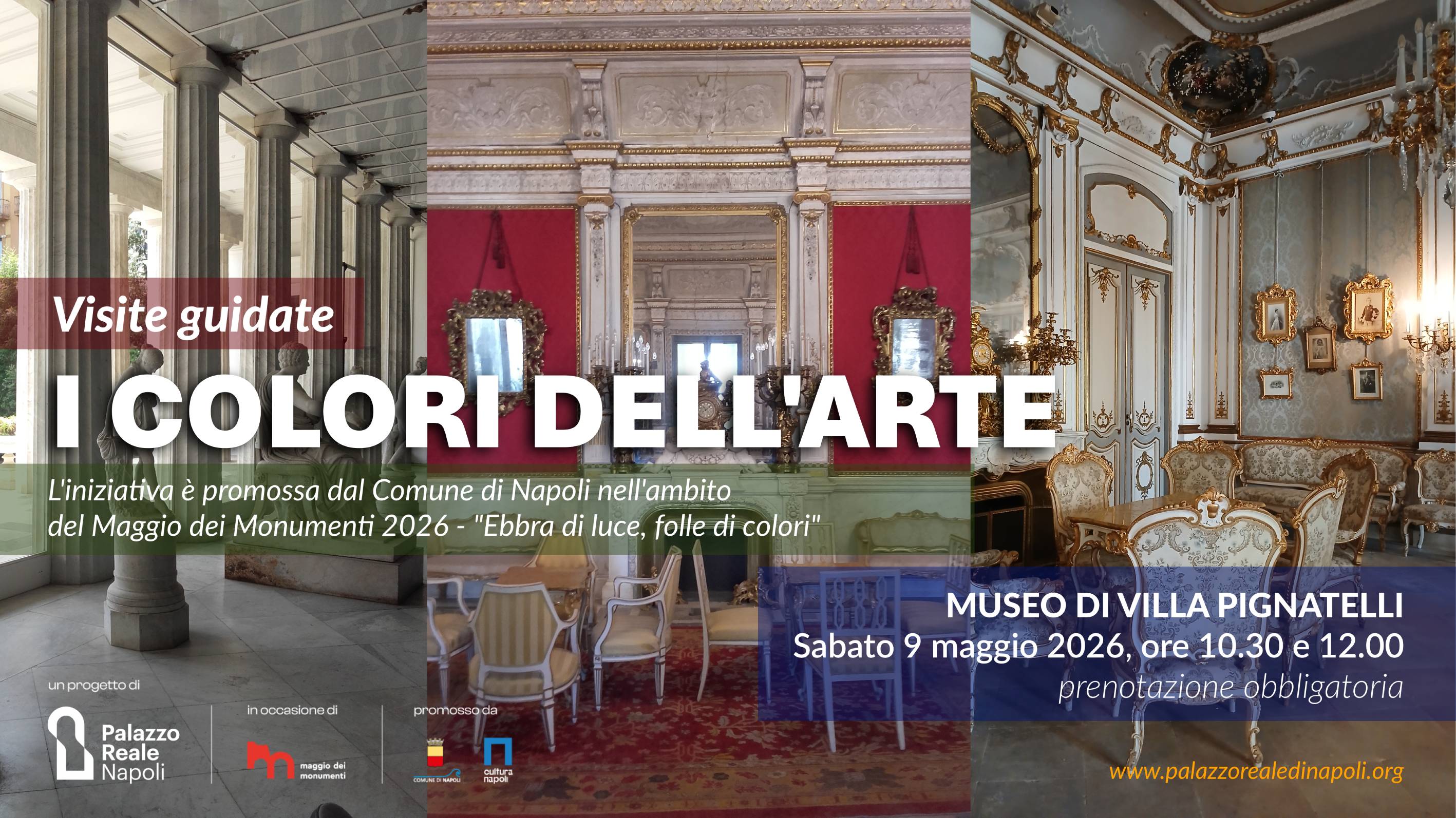 Il Palazzo Reale di Napoli e il Museo Pignatelli aderiscono alle iniziate programmate per Maggio dei Monumenti 2026