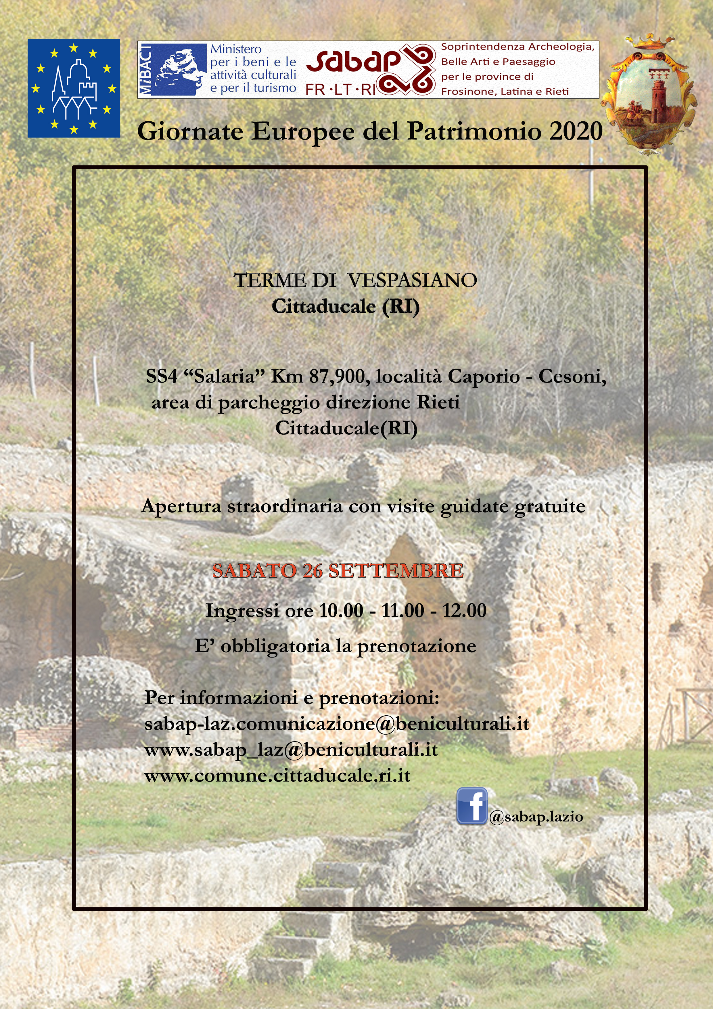 visite guidate alle Terme di Vespasiano