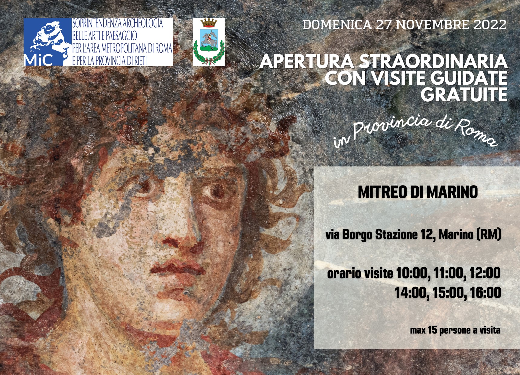Apertura straordinaria del Mitreo di Marino (RM)