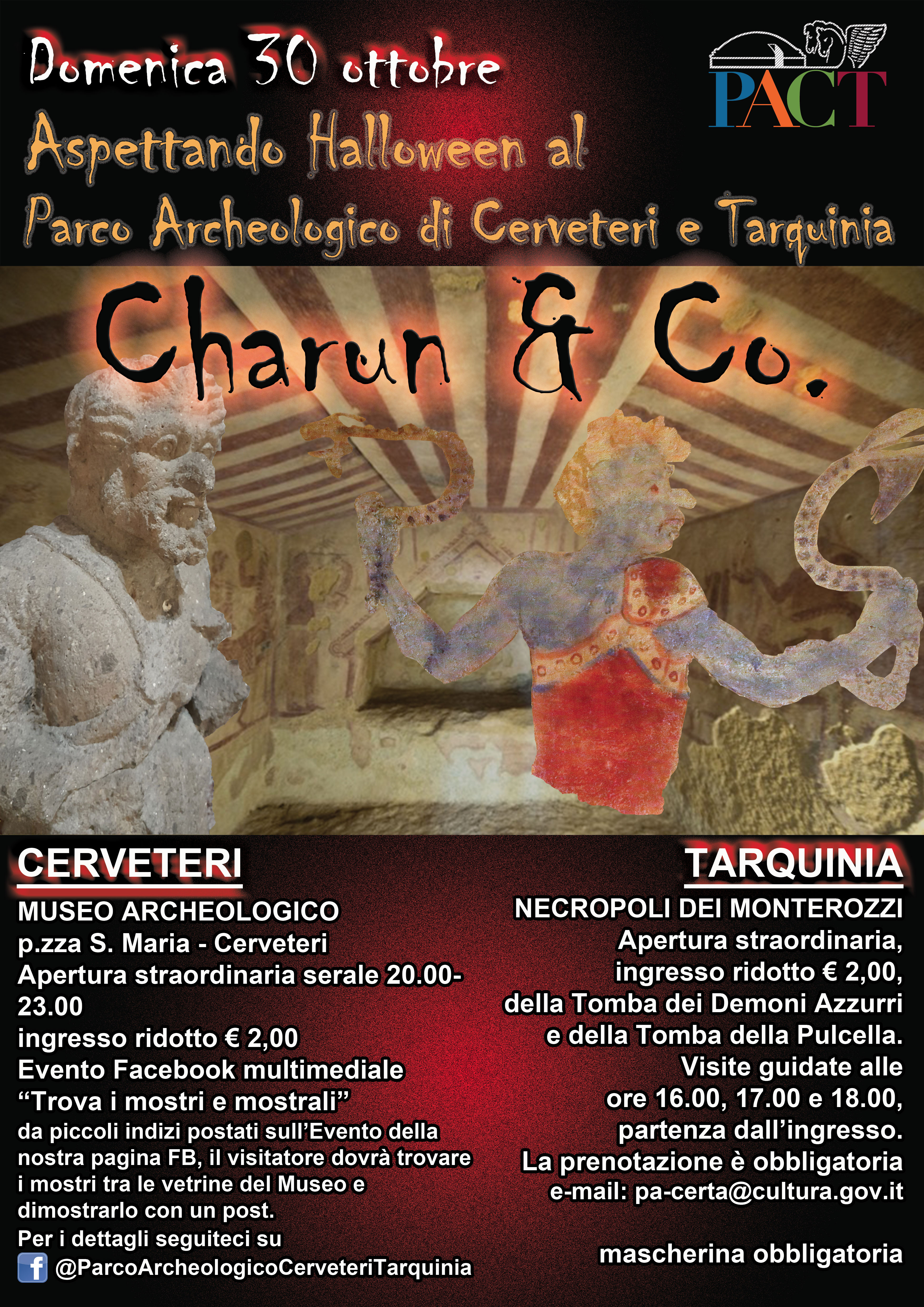 Aspettando Halloween al Parco Archeologico di Cerveteri e Tarquinia