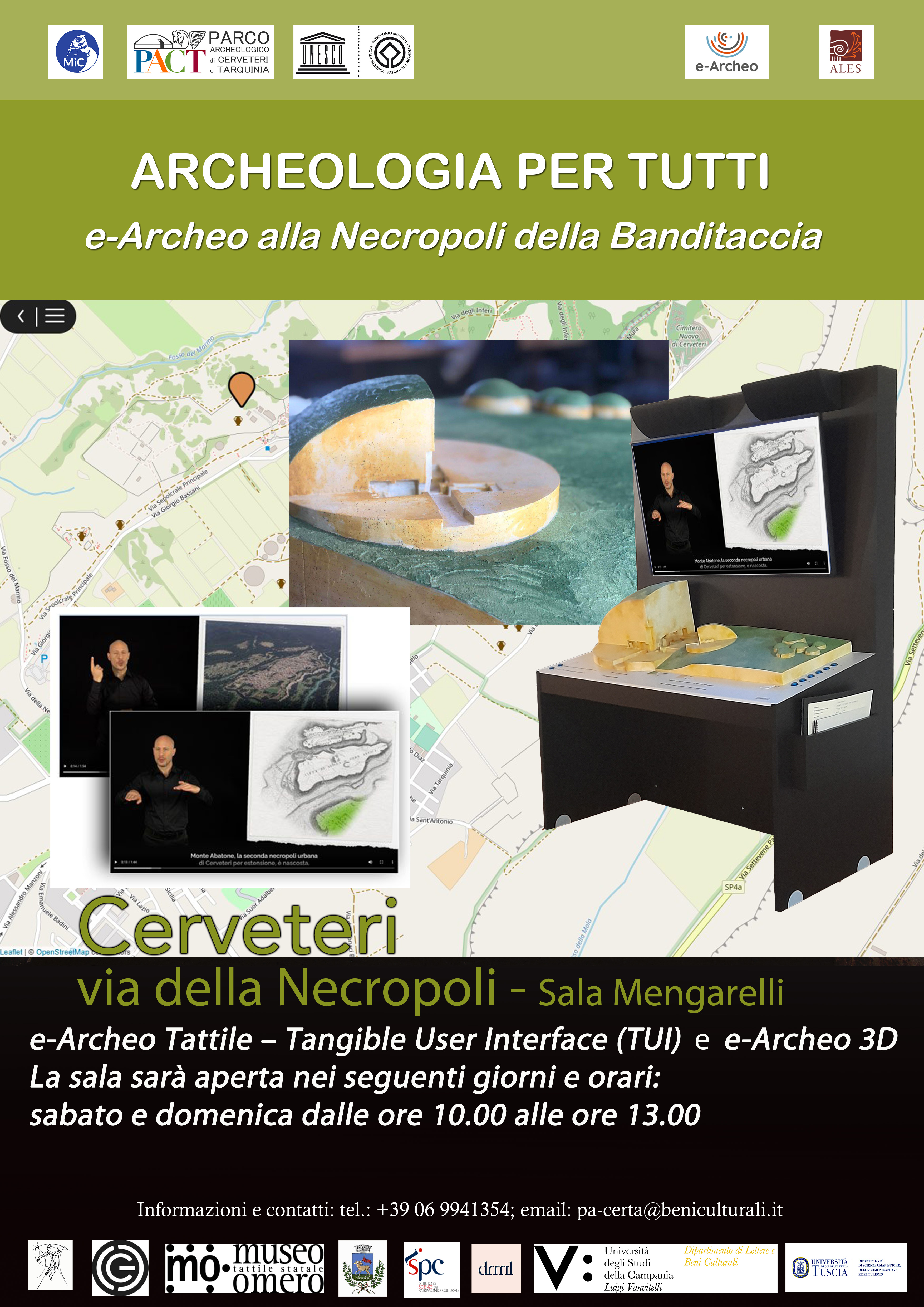 Necropoli della Banditaccia: apertura sala Mengarelli