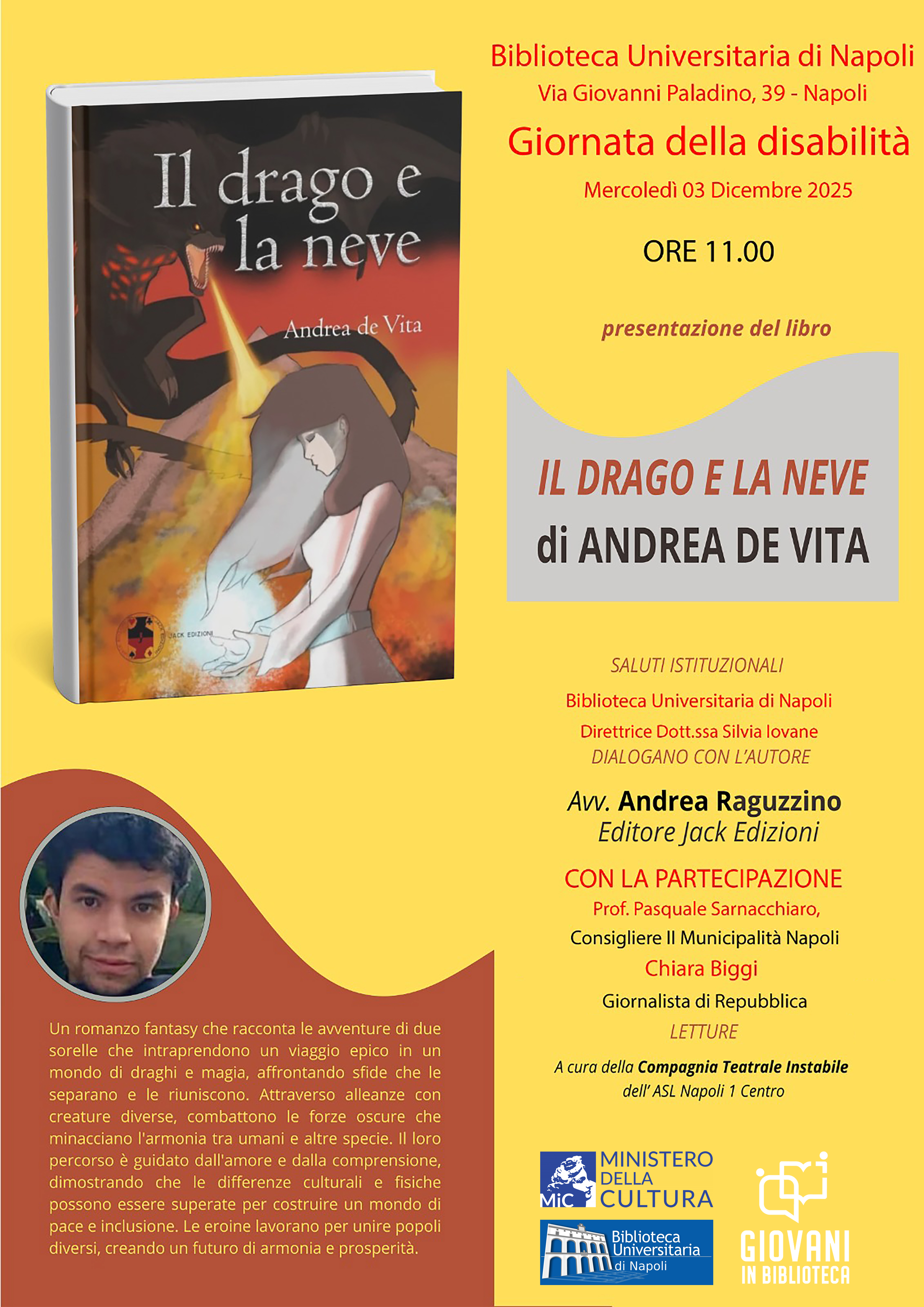 Presentazione del libro “Il drago e la neve”
