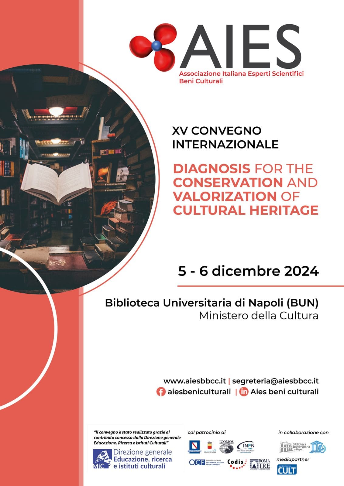 "Diagnosi, conservazione e valorizzazione del patrimonio culturale" - XV convegno AIES